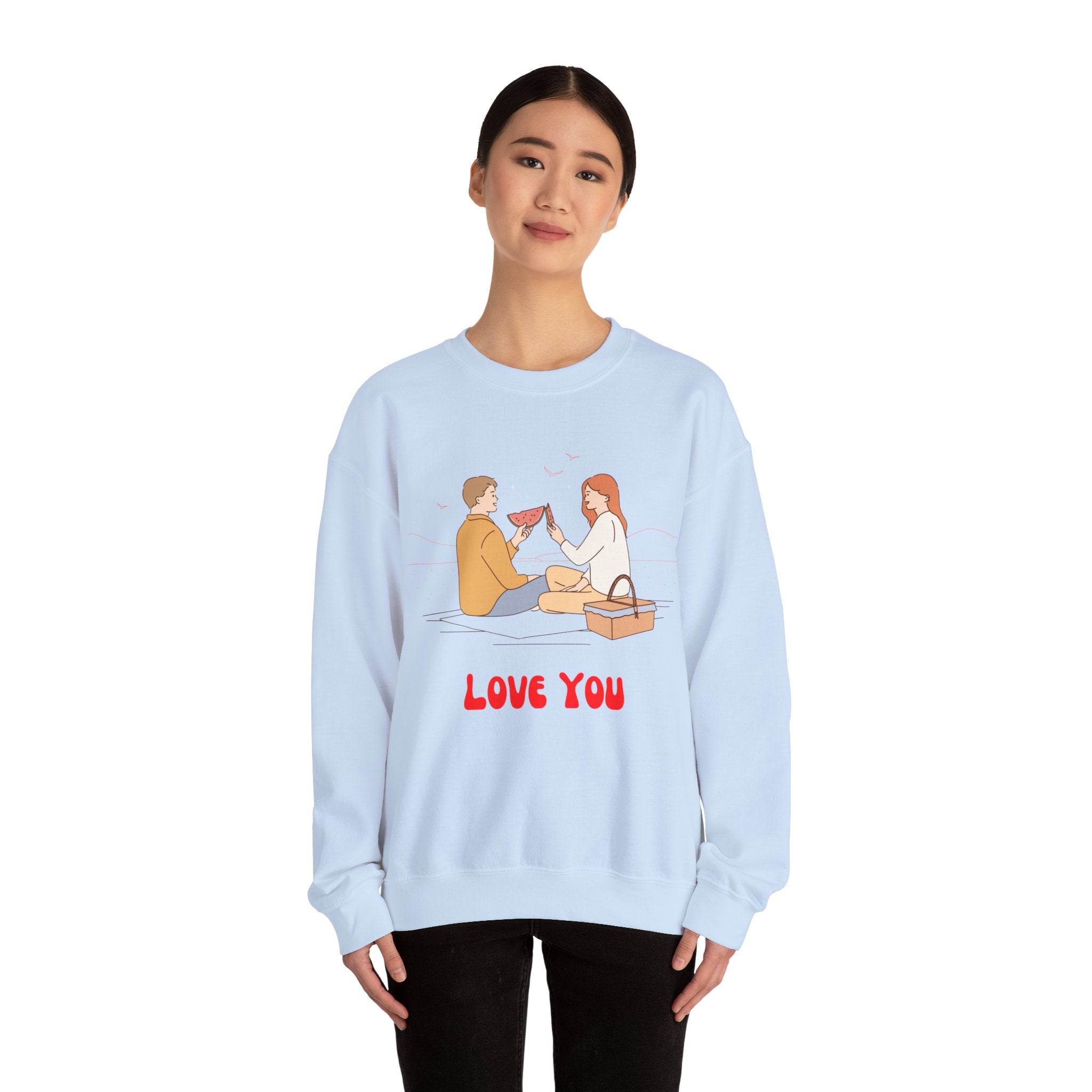 Love Together Unisex Heavy Blend Crewneck Sweatshirt  Premium Quality,Comfortable  Stylish Sweatshirt for Couples  Perfect for Everyday Wear