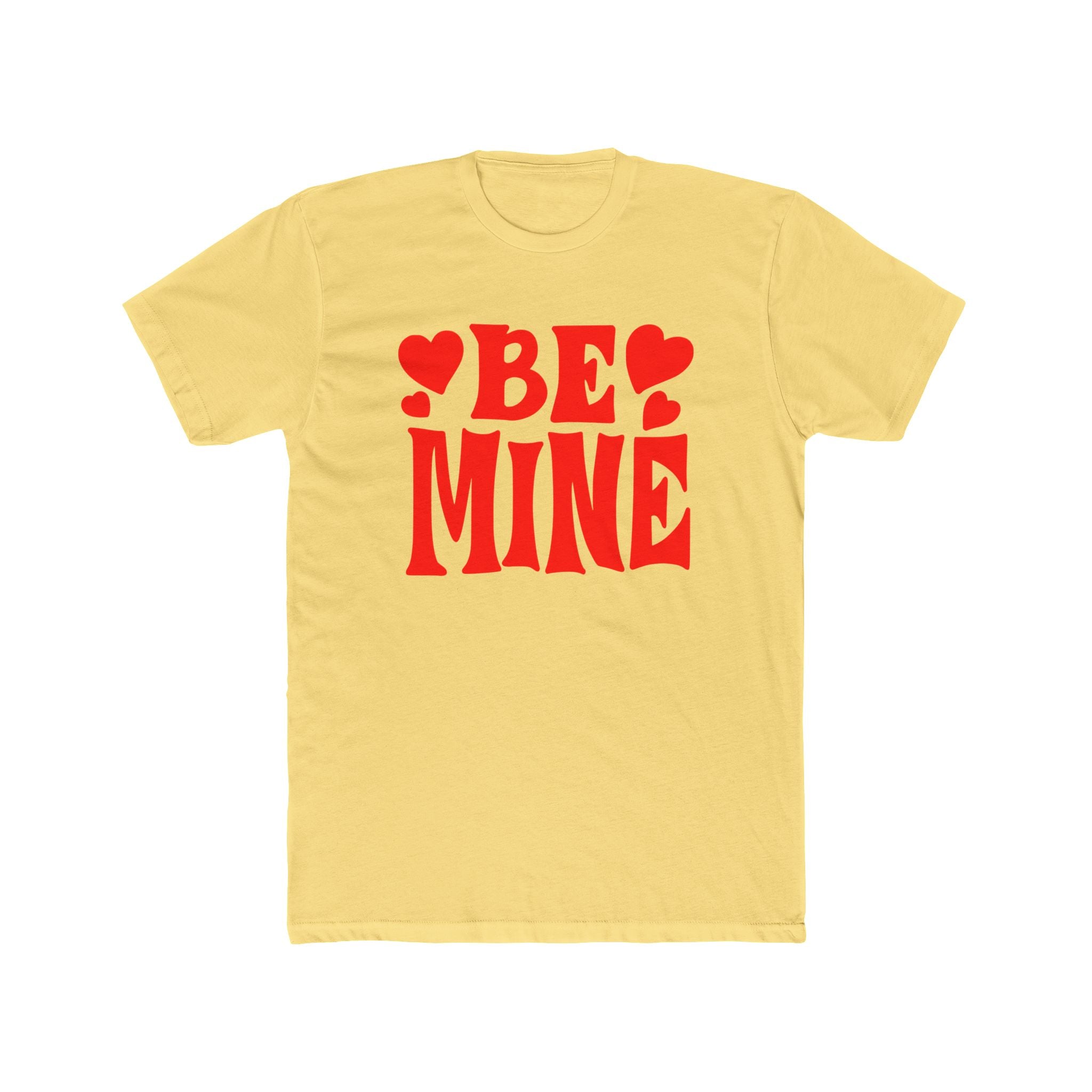 Be Mine Love Heart Unisex Cotton Crew Tee  Soft, Comfortable &amp; Stylish T-Shirt for Men  Women  Perfect for Valentine&