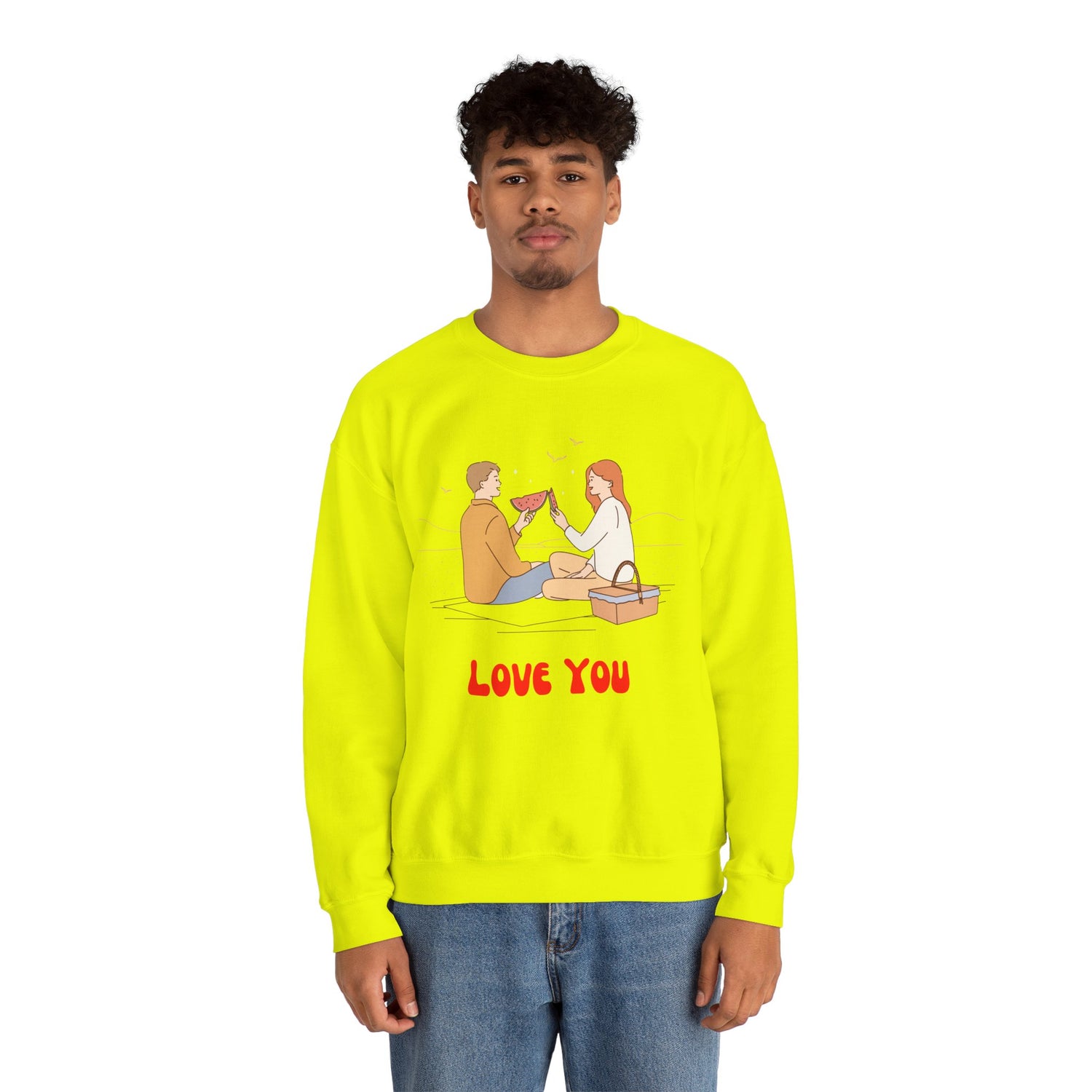 Love Together Unisex Heavy Blend Crewneck Sweatshirt  Premium Quality,Comfortable  Stylish Sweatshirt for Couples  Perfect for Everyday Wear