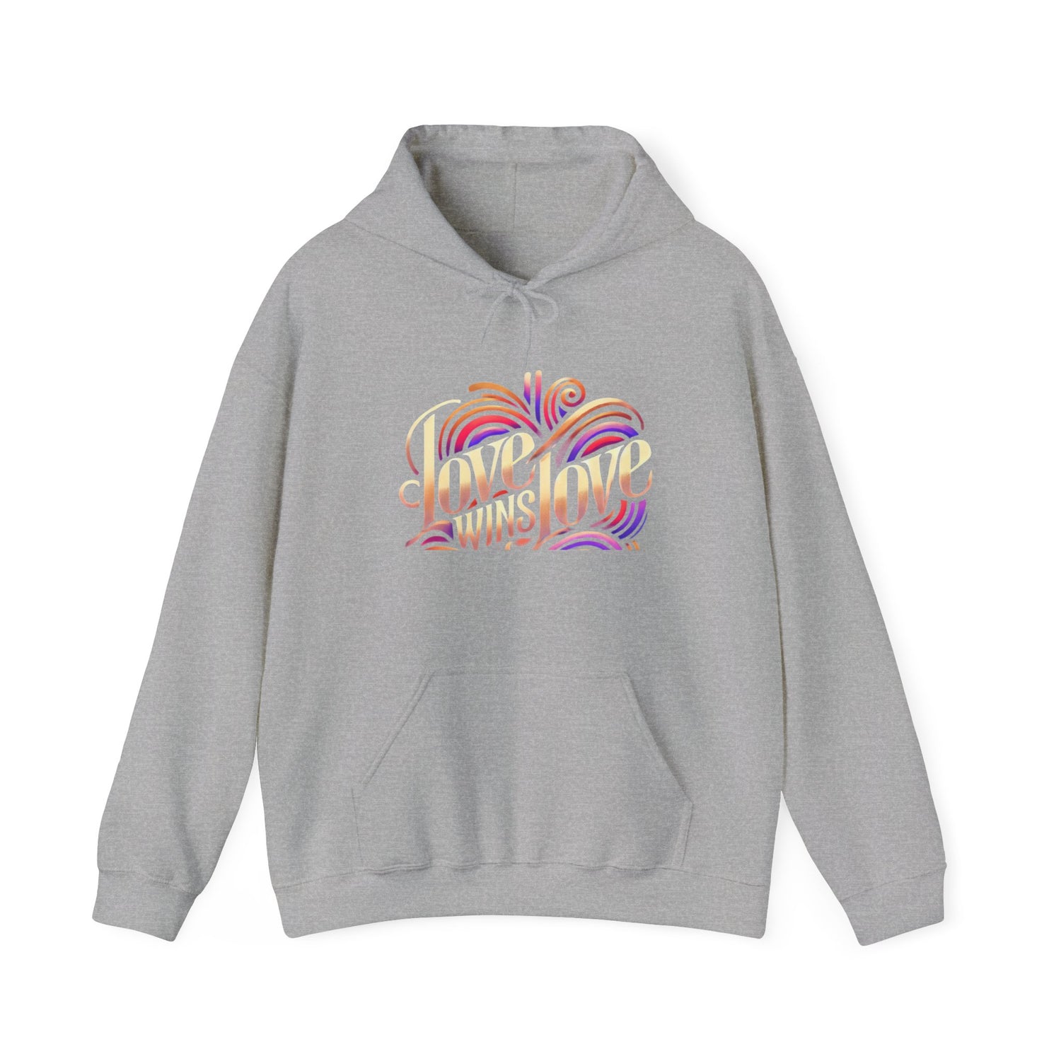 Love Win Unisex Heavy Blend™ Hooded Sweatshirt  Premium Quality, Comfortable  Stylish Hoodie for Men  Women | Perfect for Valentine&