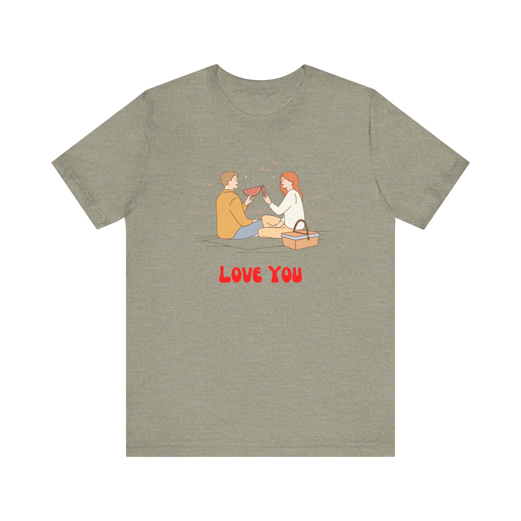 Love You Unisex Jersey Short Sleeve Tee  Soft, Comfortable  Stylish T-Shirt for Men  Women  Perfect for Valentine&