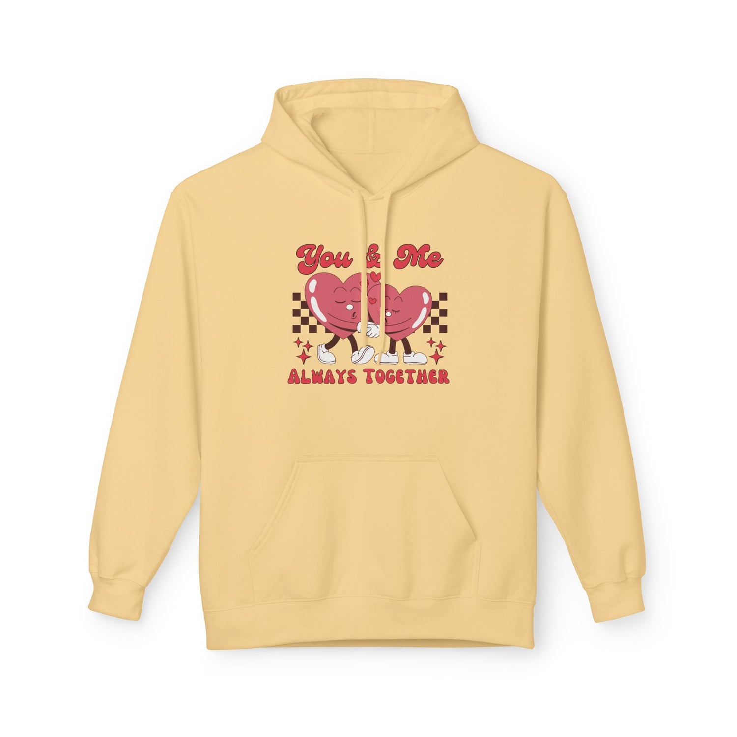You and Me Unisex Hooded Sweatshirt  Premium Quality, Comfortable  Stylish Hoodie for Couples | Perfect for Valentine&