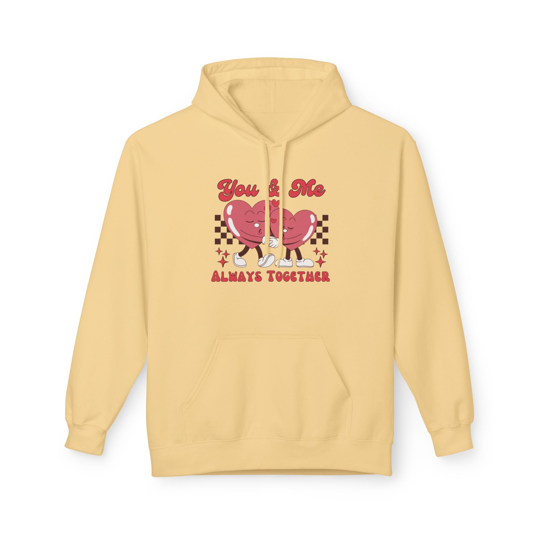 You and Me Unisex Hooded Sweatshirt  Premium Quality, Comfortable  Stylish Hoodie for Couples | Perfect for Valentine&