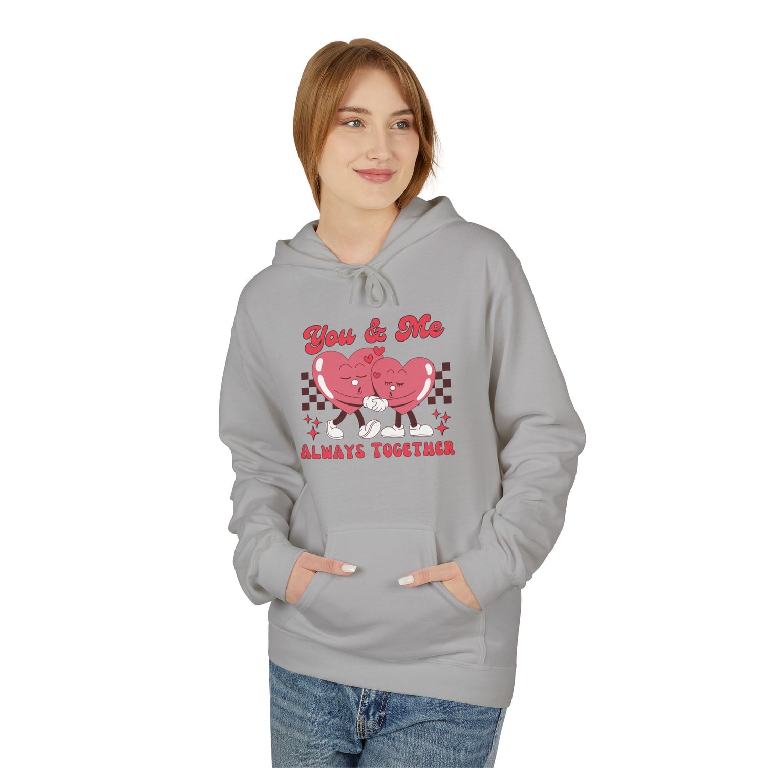 You and Me Unisex Hooded Sweatshirt  Premium Quality, Comfortable  Stylish Hoodie for Couples | Perfect for Valentine&
