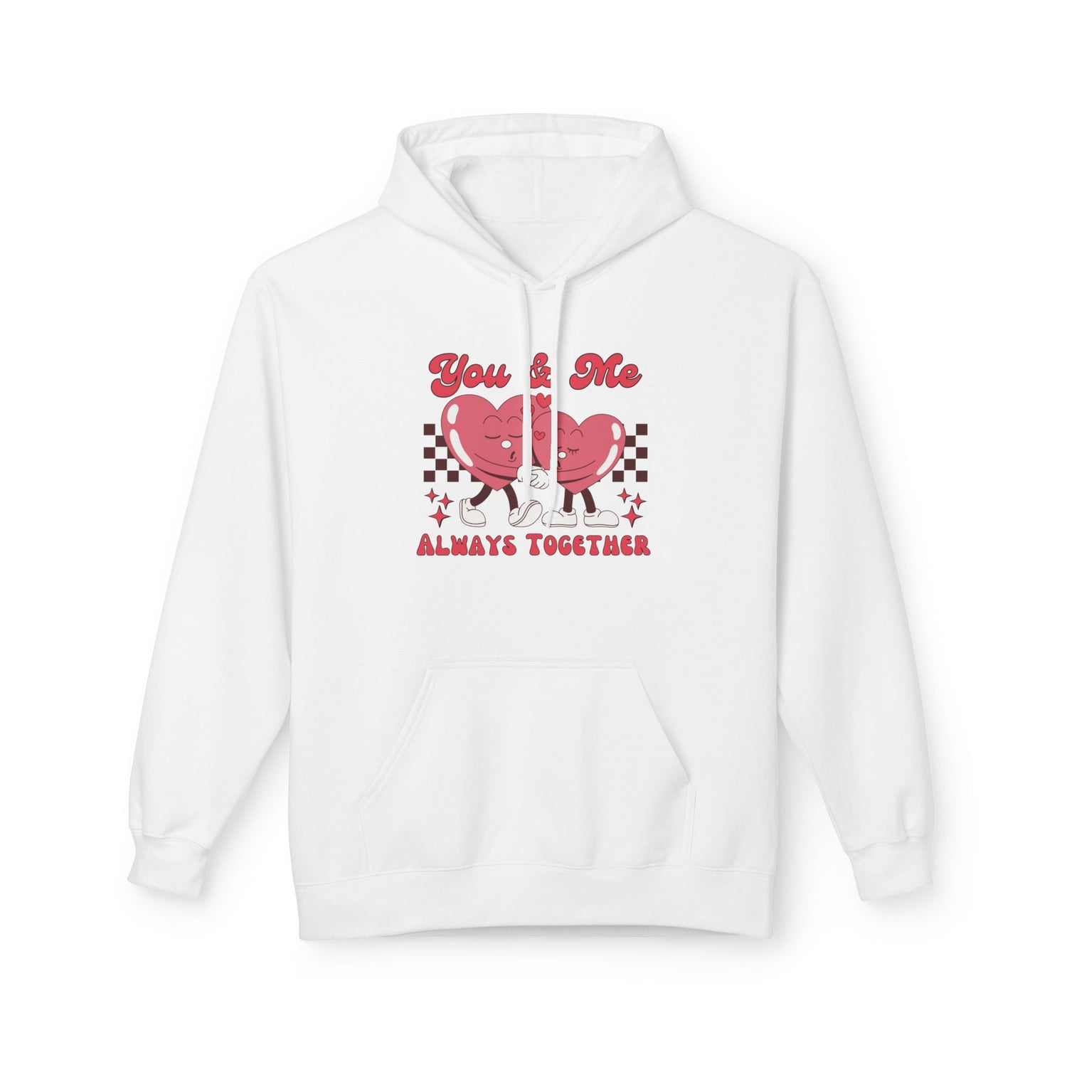 You and Me Unisex Hooded Sweatshirt  Premium Quality, Comfortable  Stylish Hoodie for Couples | Perfect for Valentine&