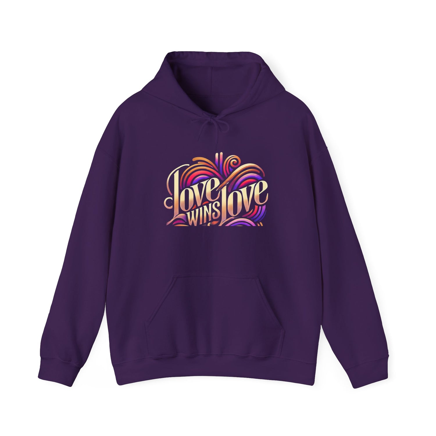 Love Win Unisex Heavy Blend™ Hooded Sweatshirt  Premium Quality, Comfortable  Stylish Hoodie for Men  Women | Perfect for Valentine&