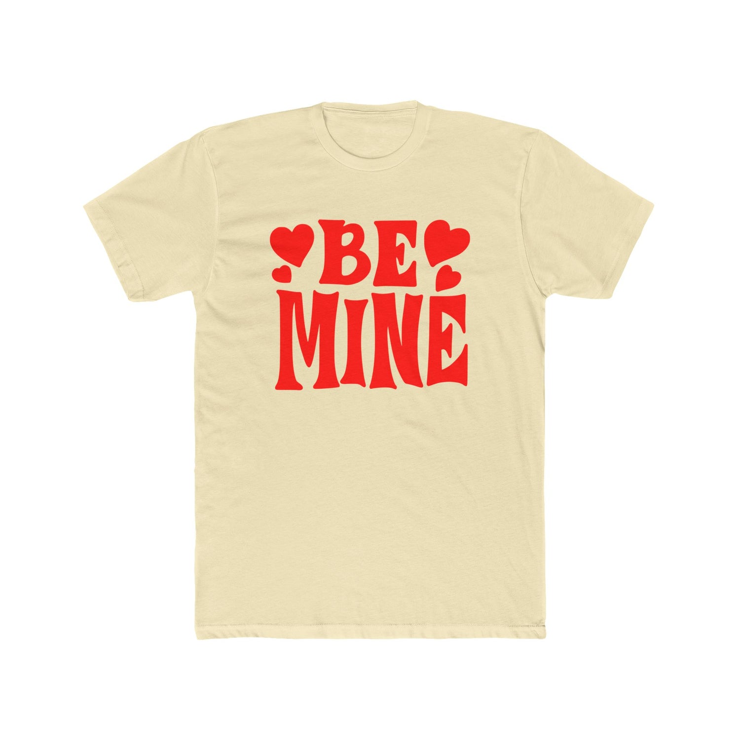 Be Mine Love Heart Unisex Cotton Crew Tee  Soft, Comfortable &amp; Stylish T-Shirt for Men  Women  Perfect for Valentine&