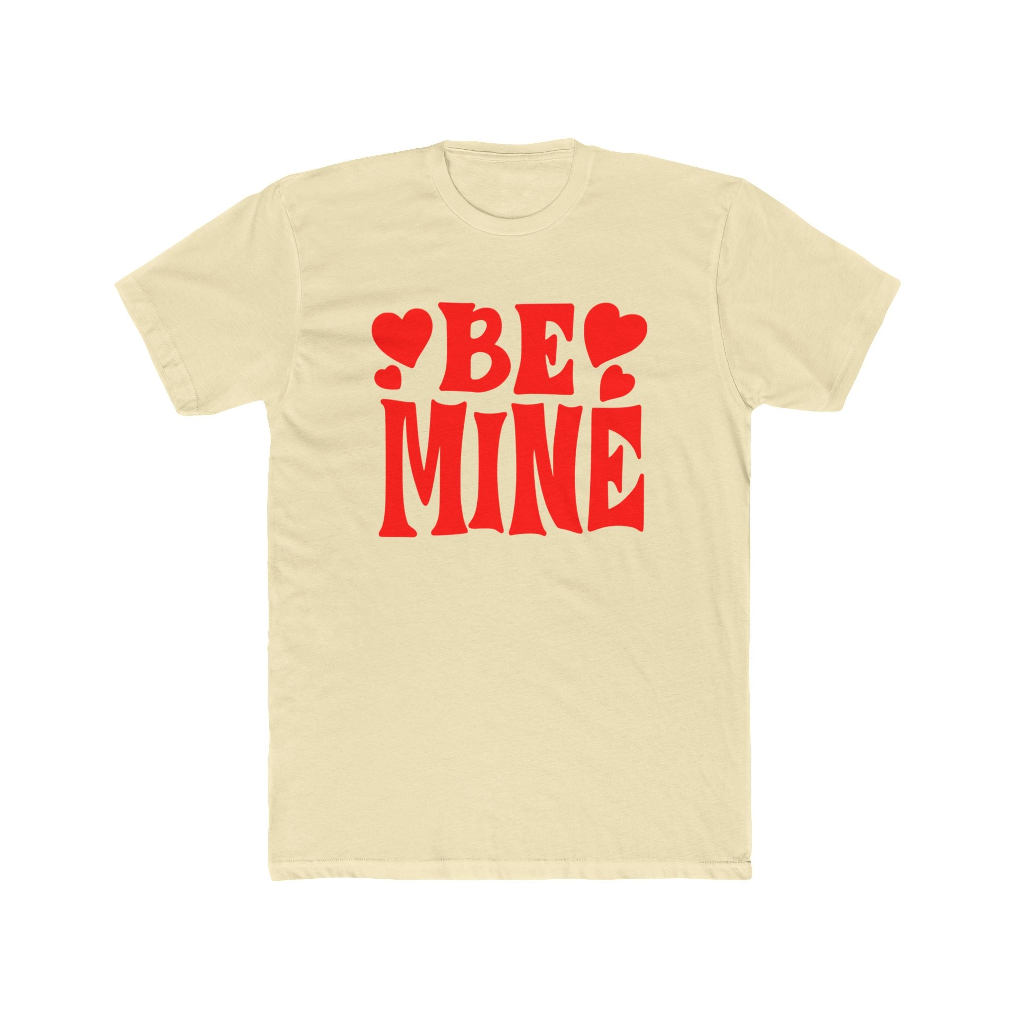 Be Mine Love Heart Unisex Cotton Crew Tee  Soft, Comfortable &amp; Stylish T-Shirt for Men  Women  Perfect for Valentine&
