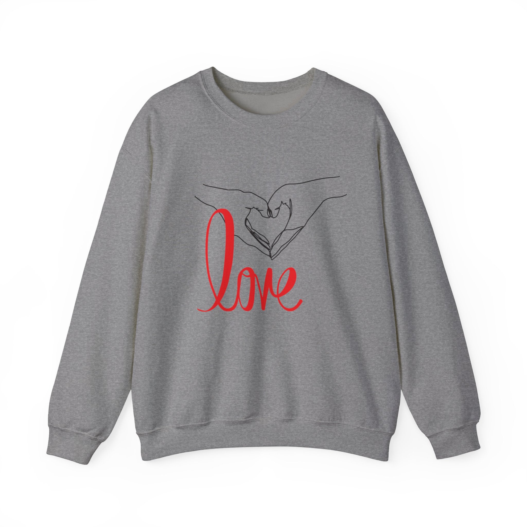 Love Hand Unisex Heavy Blend™ Crewneck Sweatshirt  Premium Quality, Comfortable  Stylish Sweatshirt for Men  Women