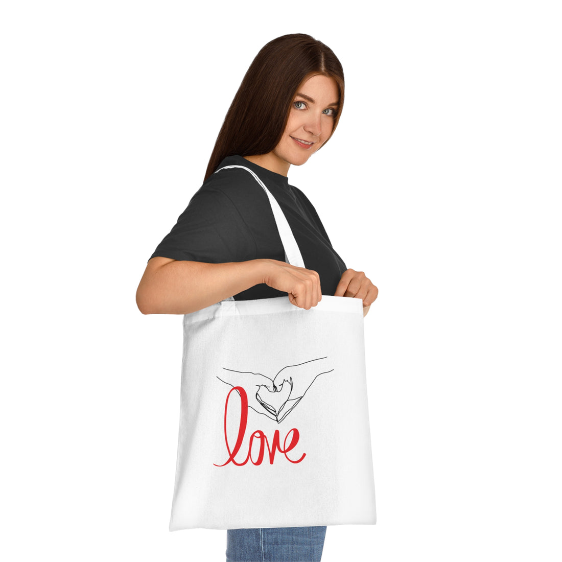 Love Canvas Tote Bag  Stylish, Durable, and Eco-Friendly Tote for Everyday Use | Perfect for Shopping, Gifting, and Showing Your Love