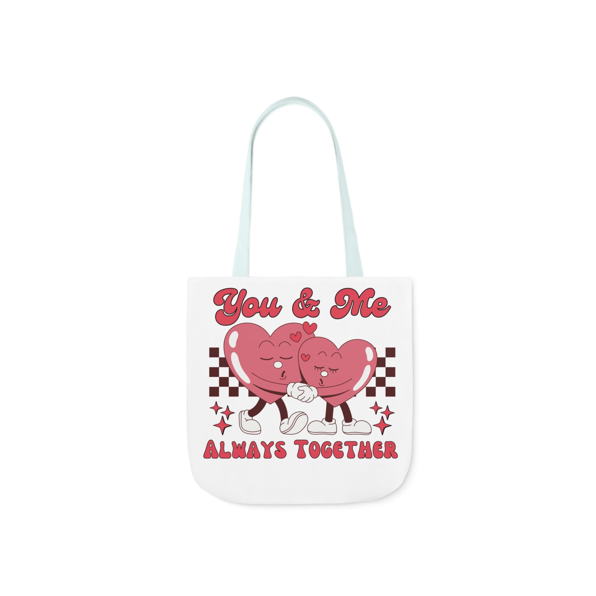 You and Me Always Together Canvas Tote Bag  Stylish  Durable Tote for Couples Perfect for Gifting, Shopping, and Everyday Use