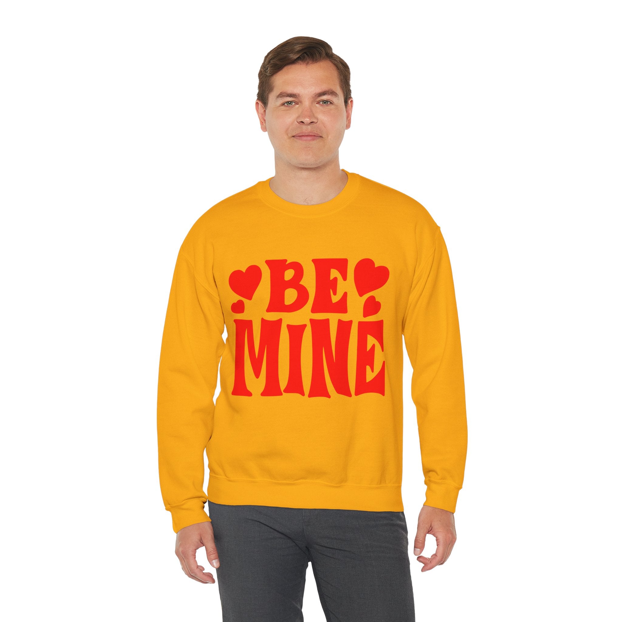 Be Mine Unisex Heavy Blend™ Crewneck Sweatshirt  Premium Quality, Comfortable  Stylish Sweatshirt for Men  Women  Perfect for Valentines Day