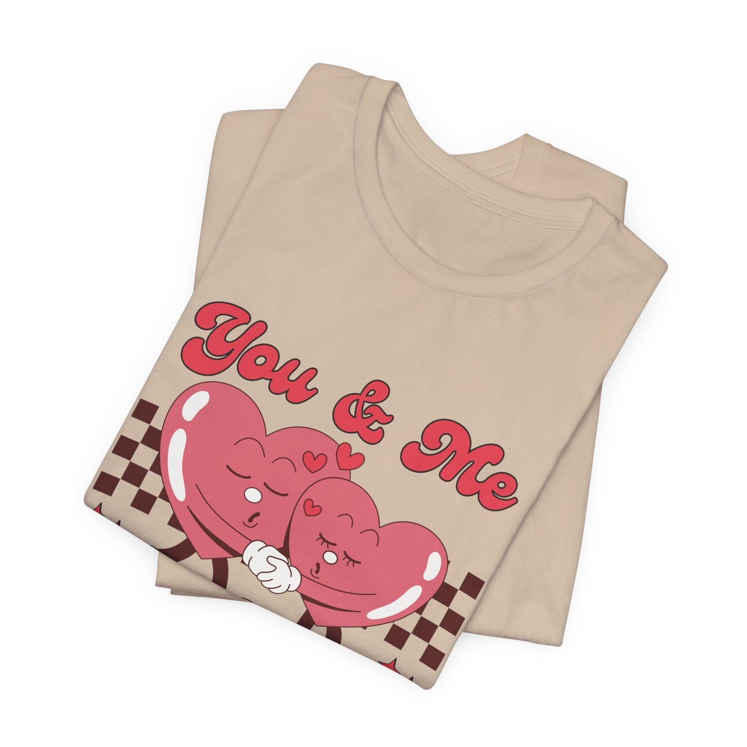 You and Me Always Together Unisex Cotton Crew Tee  Soft, Comfortable  Stylish T-Shirt for Couples  Perfect for Valentine&