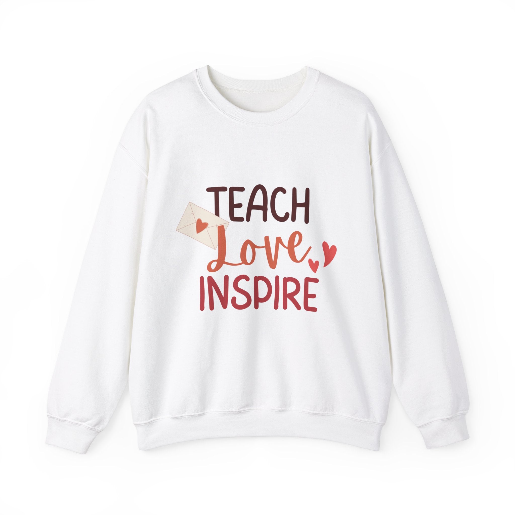 Teach Love Inspire Unisex Heavy Blend™ Crewneck Sweatshirt  Premium Quality, Comfortable  Stylish Sweatshirt for Educators