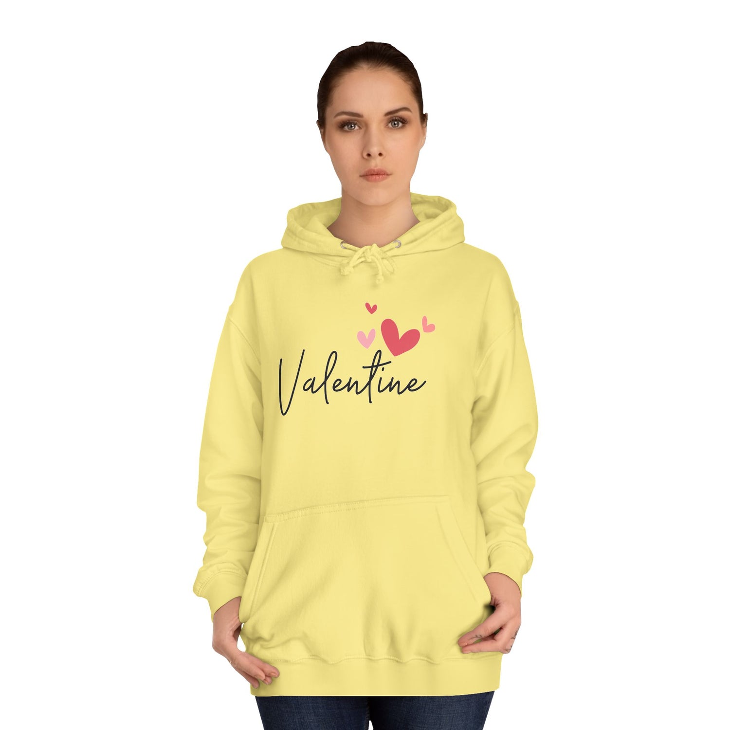 Love Heart Unisex College Hoodie Premium Quality, Comfortable  Stylish Hoodie for Men  Women | Perfect for Valentine&