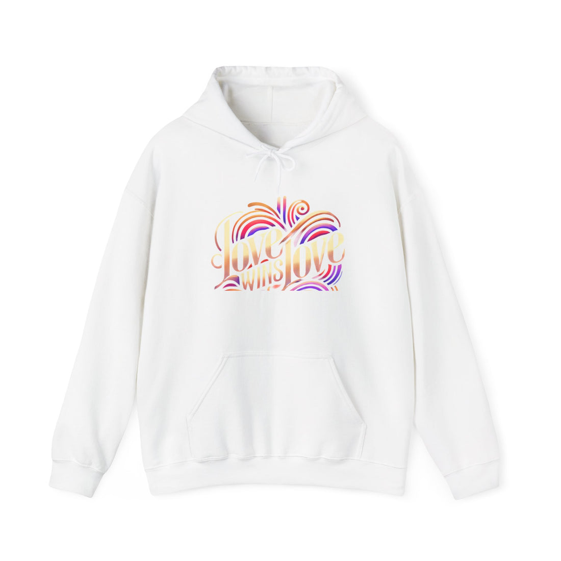 Love Win Unisex Heavy Blend™ Hooded Sweatshirt  Premium Quality, Comfortable  Stylish Hoodie for Men  Women | Perfect for Valentine&