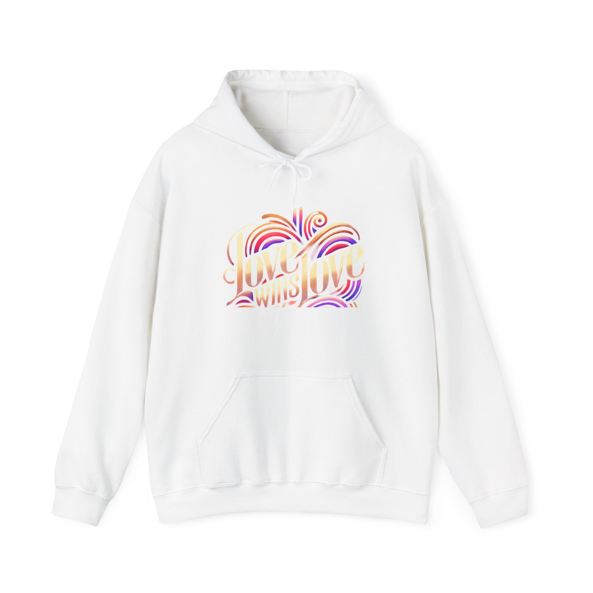 Love Win Unisex Heavy Blend™ Hooded Sweatshirt  Premium Quality, Comfortable  Stylish Hoodie for Men  Women | Perfect for Valentine&