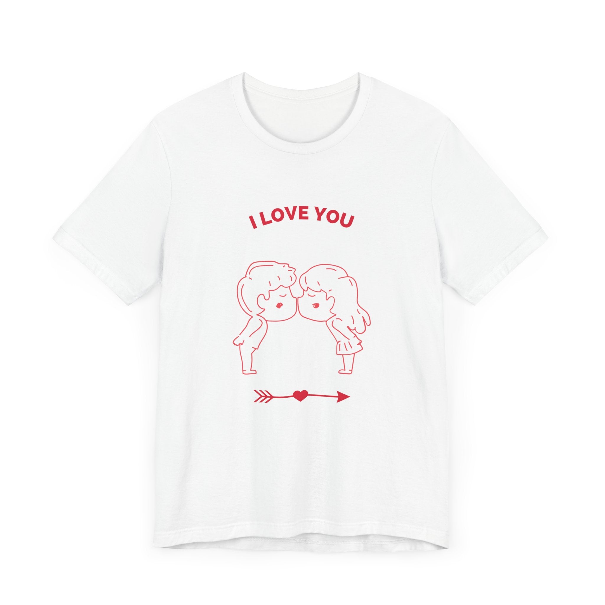 I Love You Unisex Jersey Short Sleeve Tee  Soft, Comfortable  Stylish T-Shirt for Men  Women  Perfect for Valentine&
