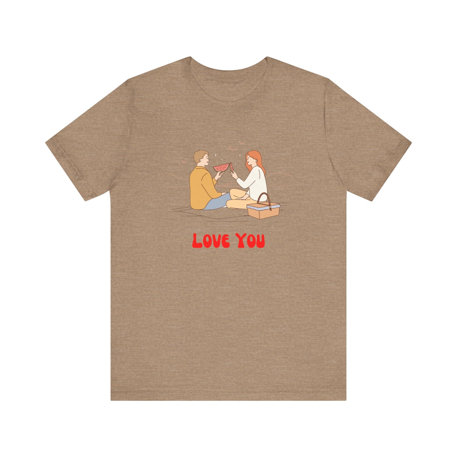Love You Unisex Jersey Short Sleeve Tee  Soft, Comfortable  Stylish T-Shirt for Men  Women  Perfect for Valentine&