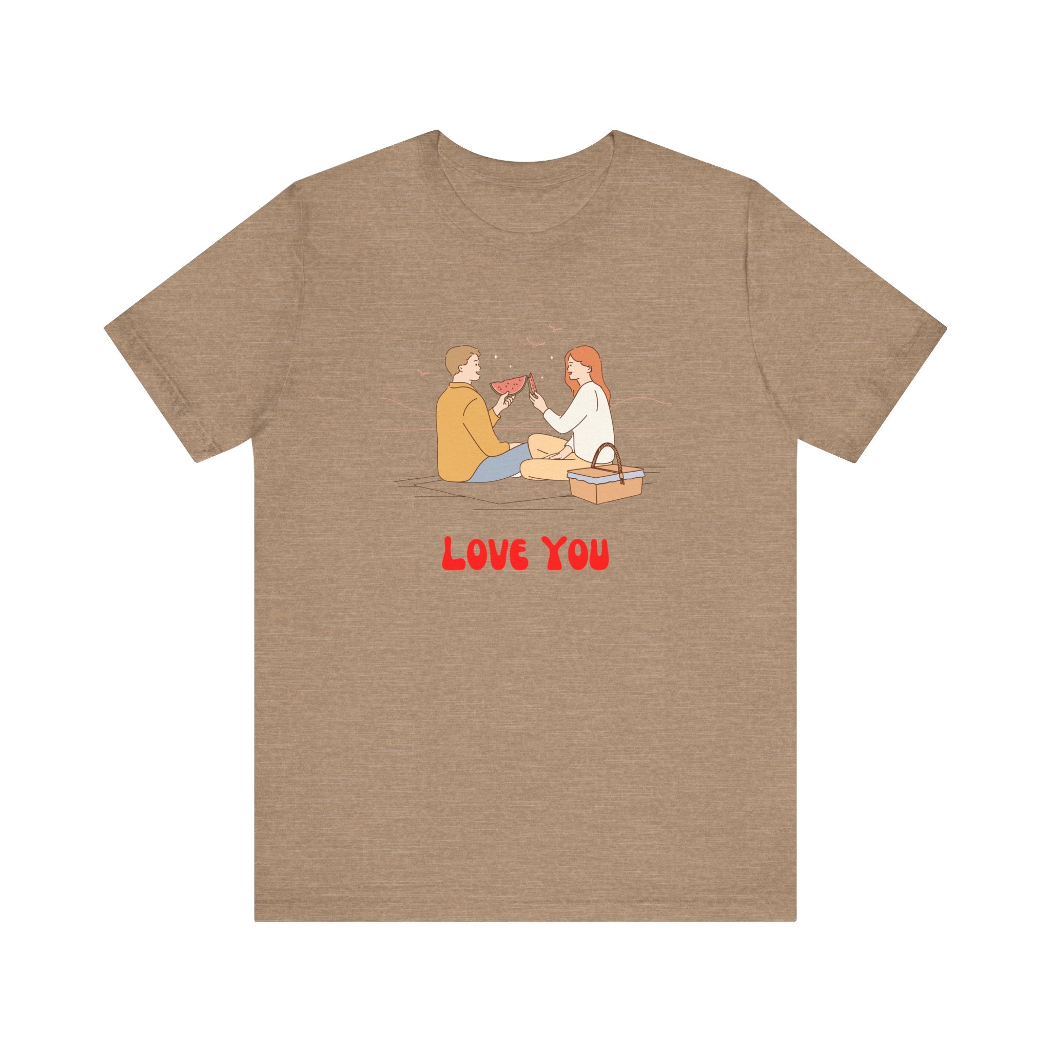 Love You Unisex Jersey Short Sleeve Tee  Soft, Comfortable  Stylish T-Shirt for Men  Women  Perfect for Valentine&