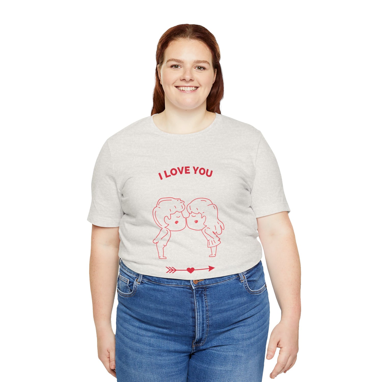 I Love You Unisex Jersey Short Sleeve Tee  Soft, Comfortable  Stylish T-Shirt for Men  Women  Perfect for Valentine&