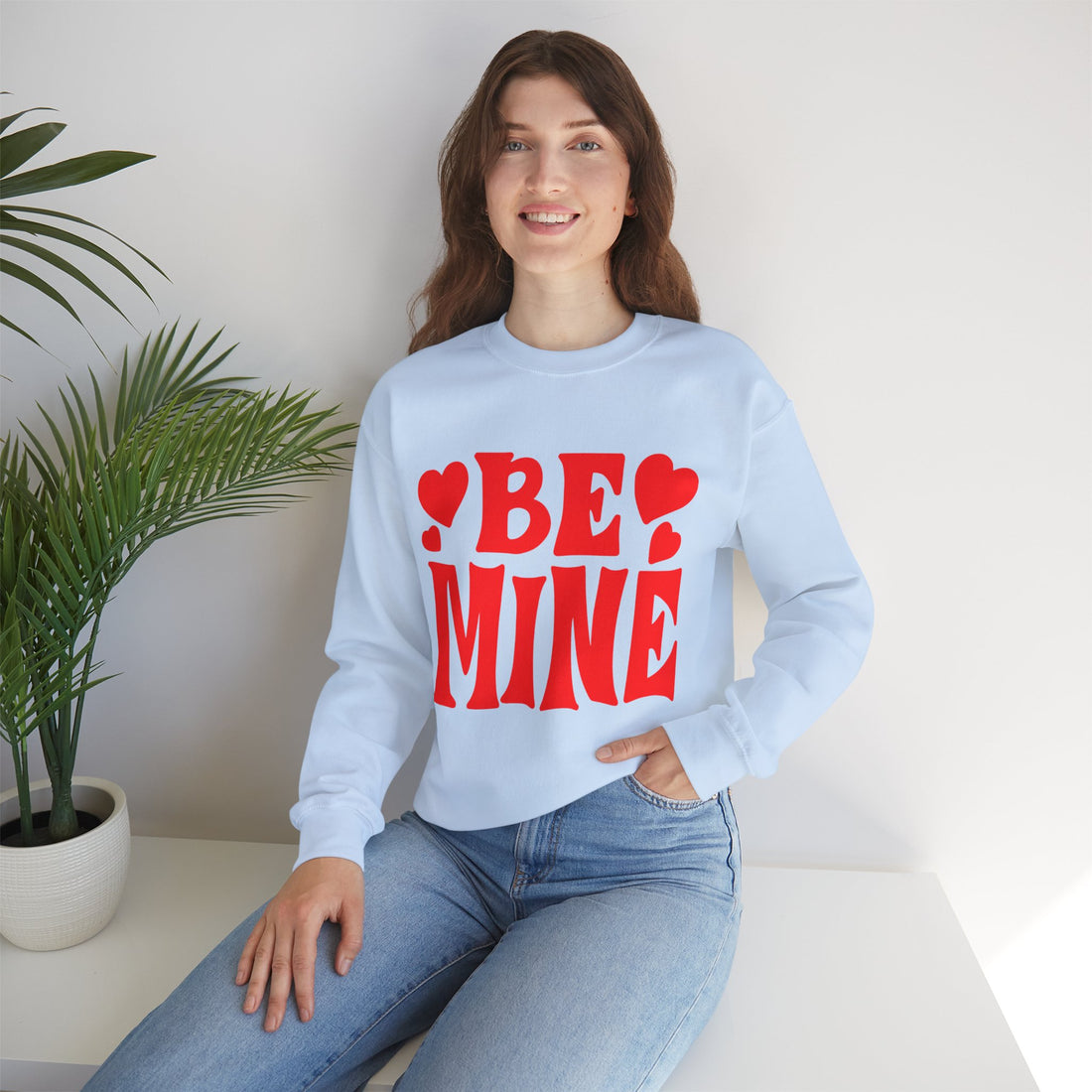 Be Mine Unisex Heavy Blend™ Crewneck Sweatshirt  Premium Quality, Comfortable  Stylish Sweatshirt for Men  Women  Perfect for Valentines Day