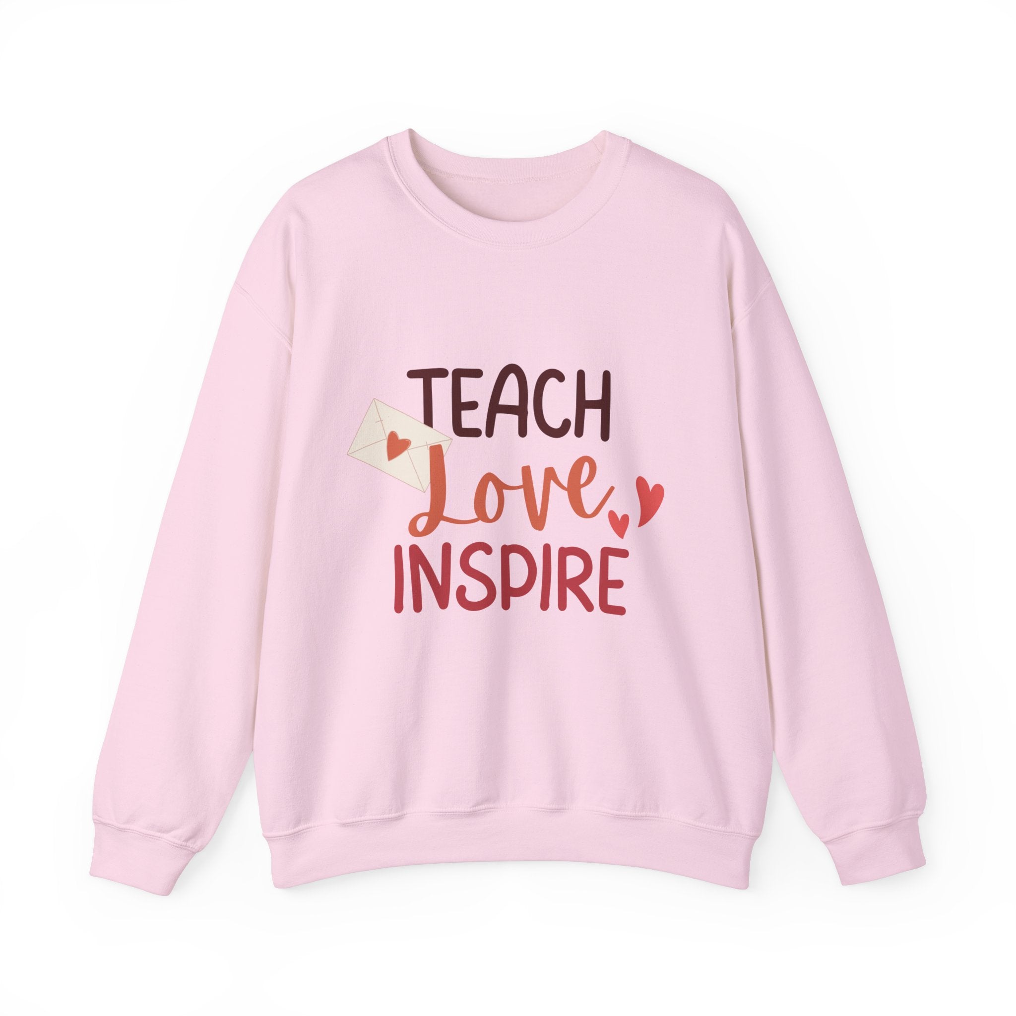 Teach Love Inspire Unisex Heavy Blend™ Crewneck Sweatshirt  Premium Quality, Comfortable  Stylish Sweatshirt for Educators