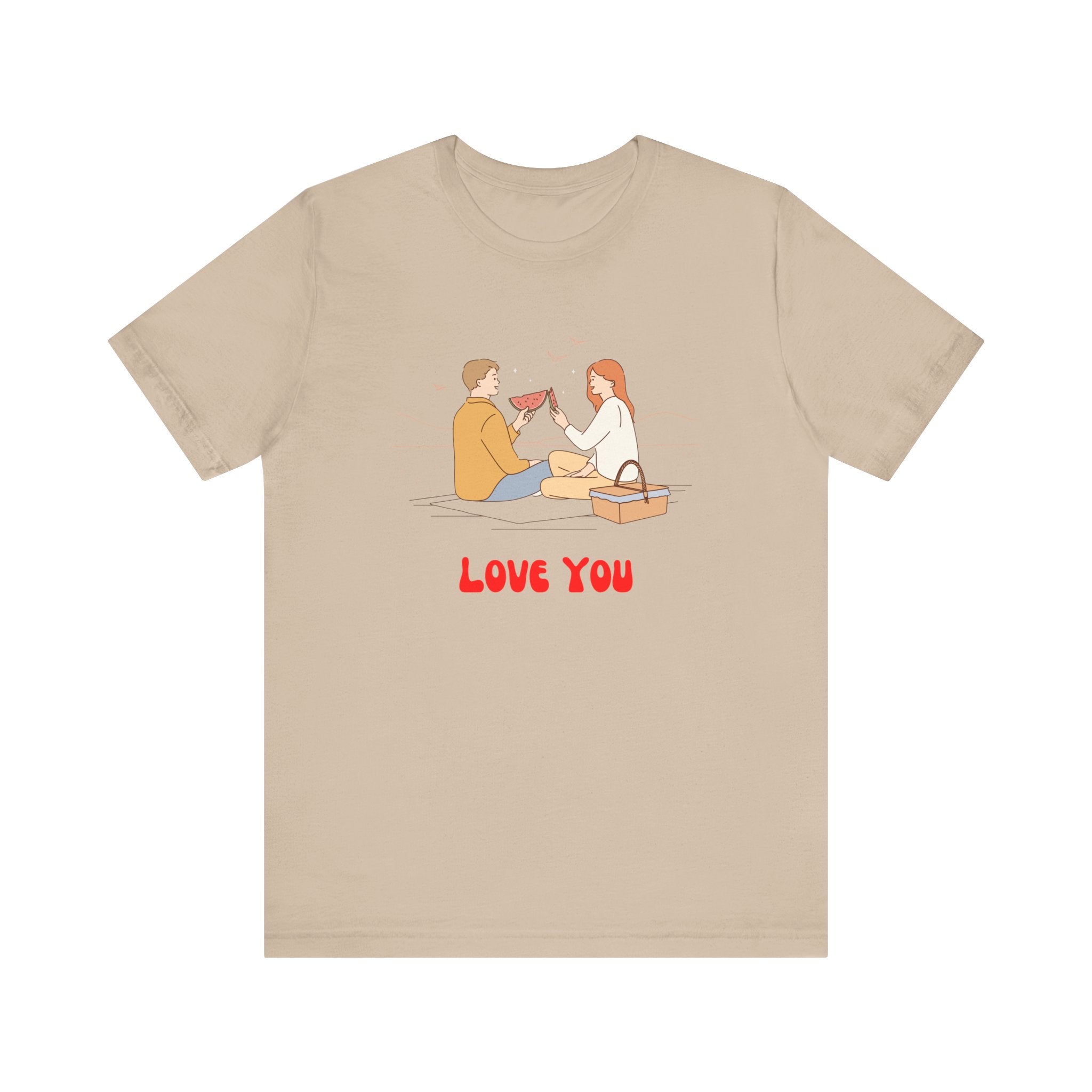 Love You Unisex Jersey Short Sleeve Tee  Soft, Comfortable  Stylish T-Shirt for Men  Women  Perfect for Valentine&