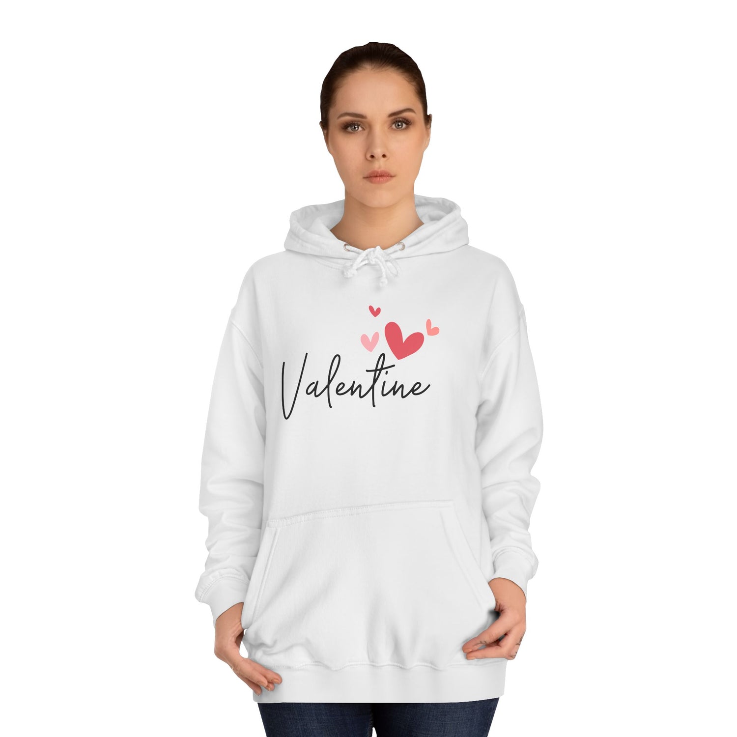 Love Heart Unisex College Hoodie Premium Quality, Comfortable  Stylish Hoodie for Men  Women | Perfect for Valentine&