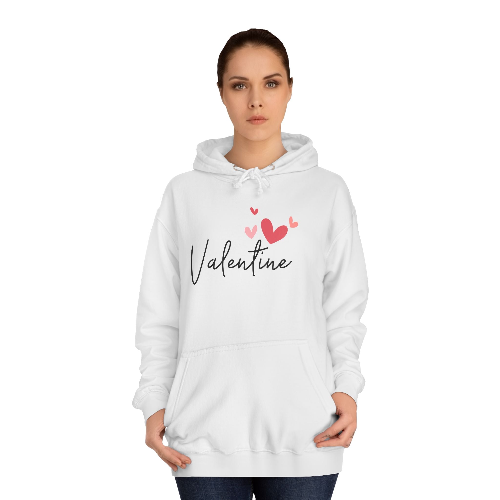 Love Heart Unisex College Hoodie Premium Quality, Comfortable  Stylish Hoodie for Men  Women | Perfect for Valentine&