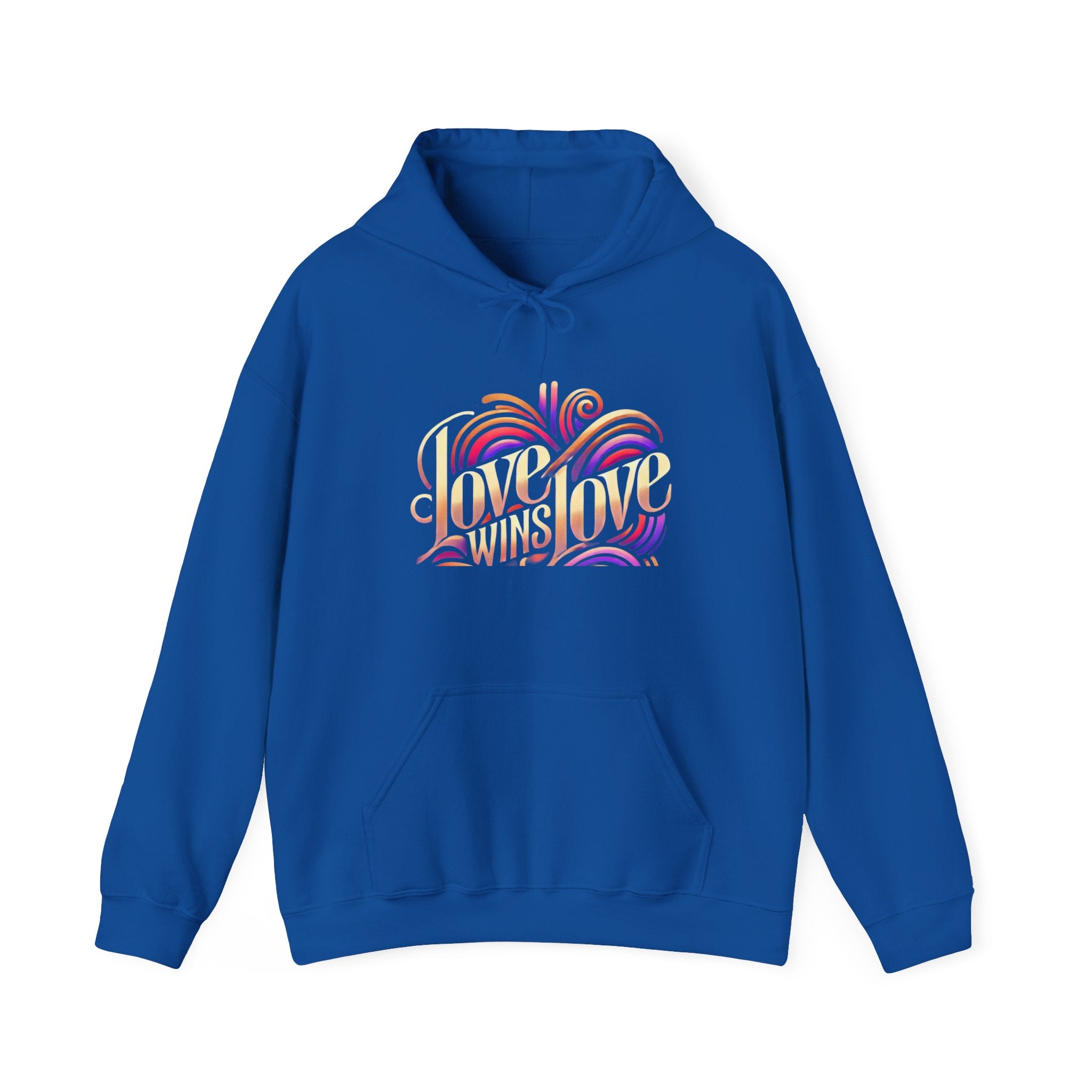 Love Win Unisex Heavy Blend™ Hooded Sweatshirt  Premium Quality, Comfortable  Stylish Hoodie for Men  Women | Perfect for Valentine&