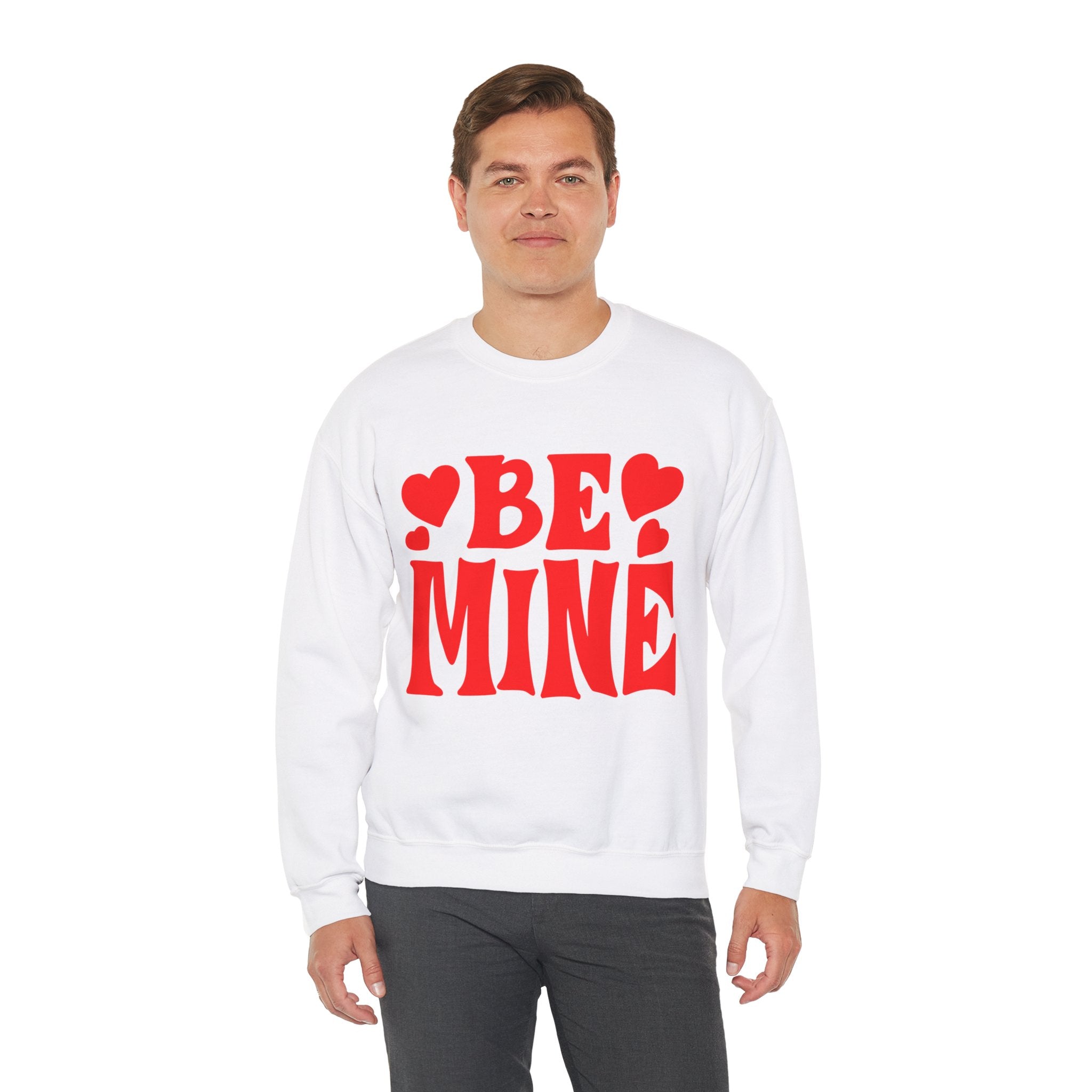 Be Mine Unisex Heavy Blend™ Crewneck Sweatshirt  Premium Quality, Comfortable  Stylish Sweatshirt for Men  Women  Perfect for Valentines Day