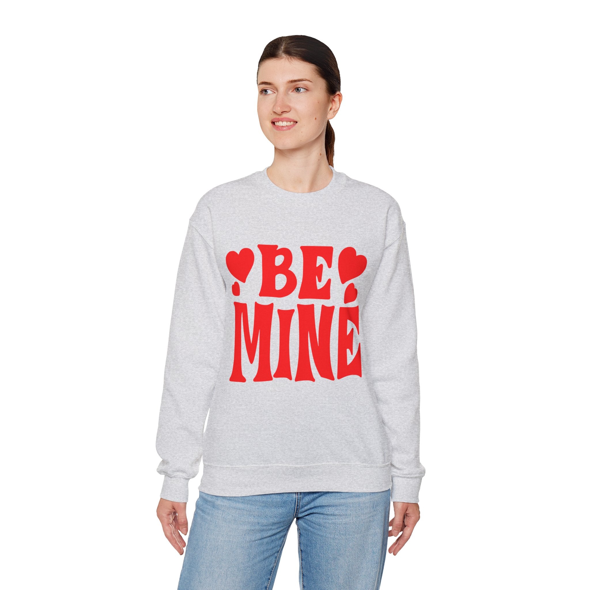 Be Mine Unisex Heavy Blend™ Crewneck Sweatshirt  Premium Quality, Comfortable  Stylish Sweatshirt for Men  Women  Perfect for Valentines Day