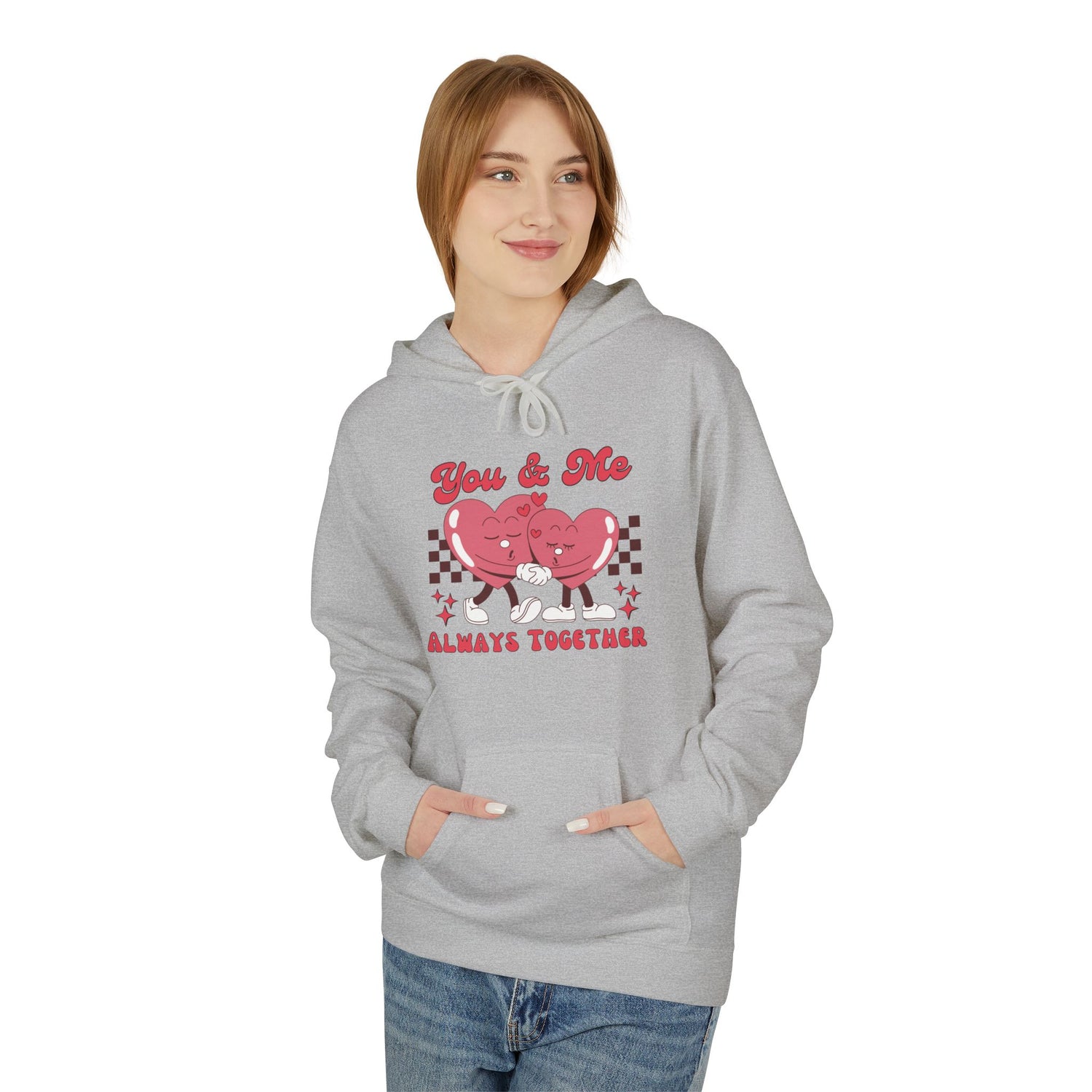 You and Me Unisex Hooded Sweatshirt  Premium Quality, Comfortable  Stylish Hoodie for Couples | Perfect for Valentine&