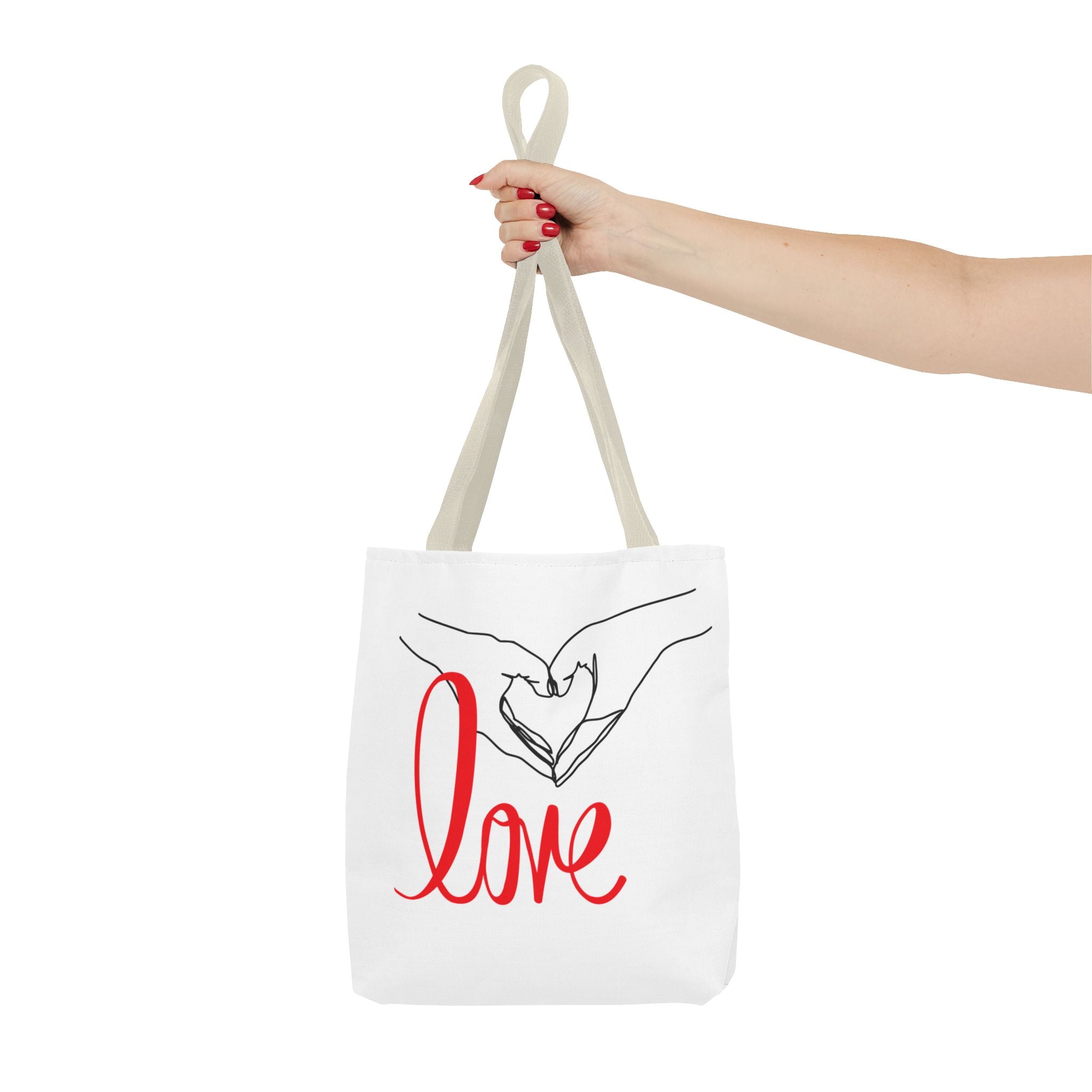 Love Tote Bag (AOP)  Stylish All-Over Print Tote Bag, Durable  Eco-Friendly | Perfect for Shopping, Travel