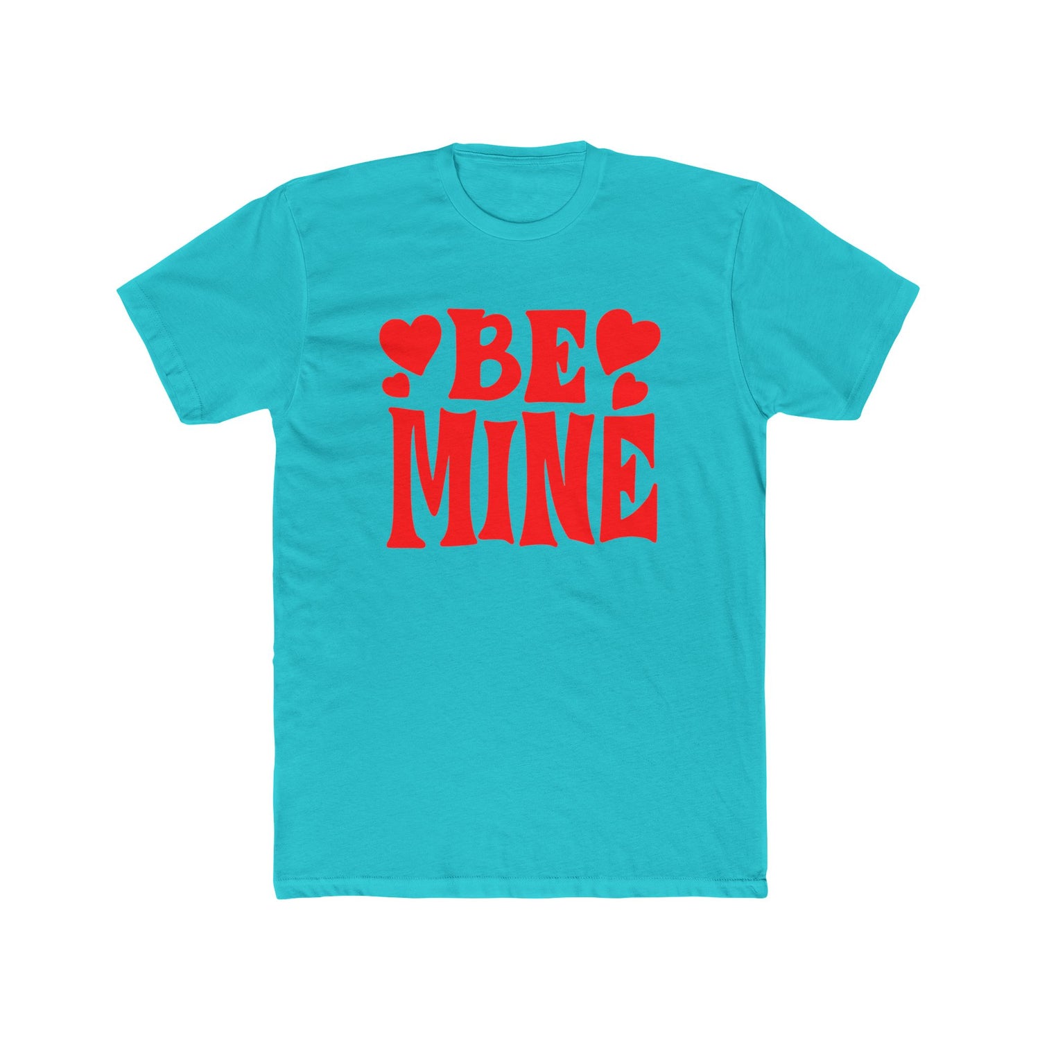 Be Mine Love Heart Unisex Cotton Crew Tee  Soft, Comfortable &amp; Stylish T-Shirt for Men  Women  Perfect for Valentine&