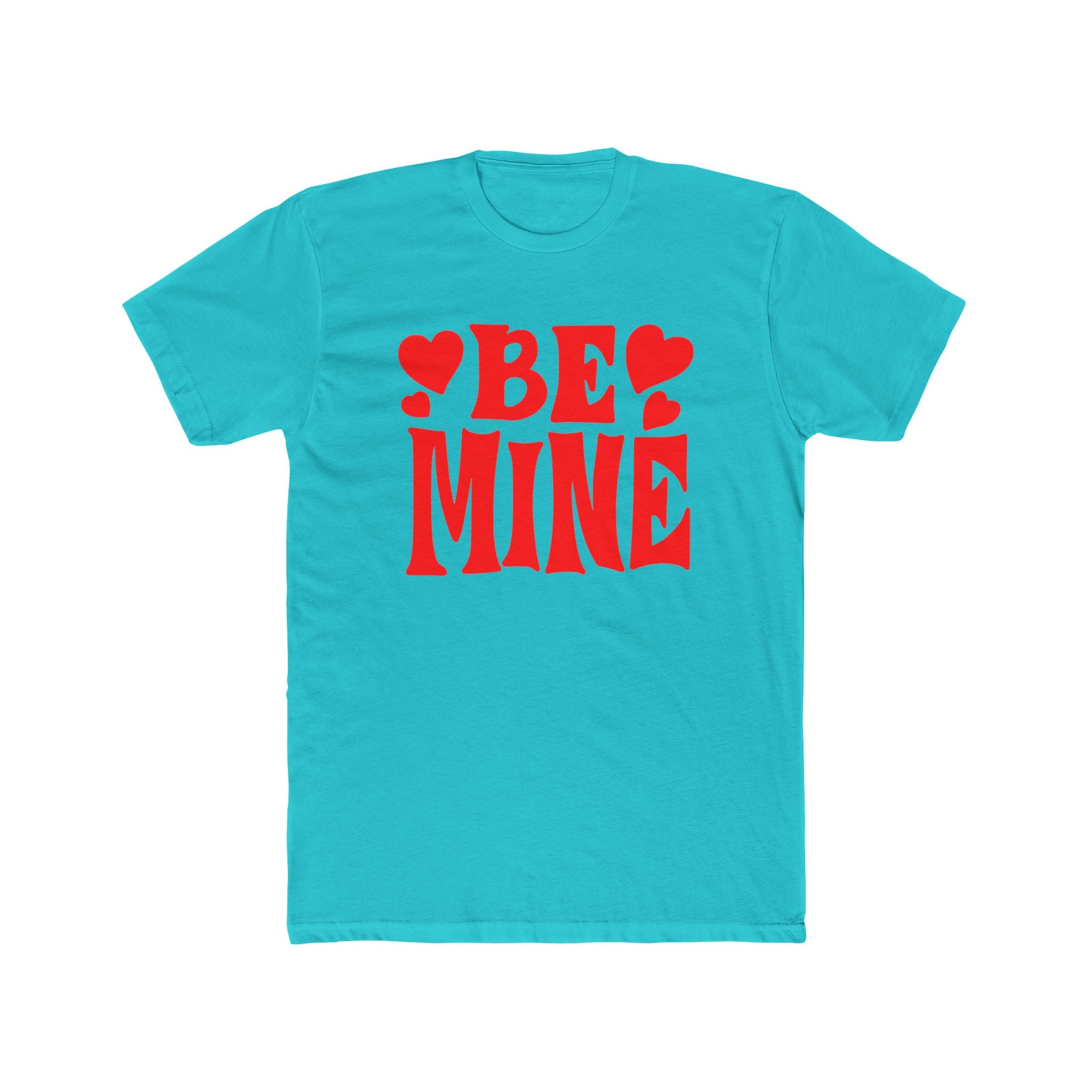 Be Mine Love Heart Unisex Cotton Crew Tee  Soft, Comfortable &amp; Stylish T-Shirt for Men  Women  Perfect for Valentine&