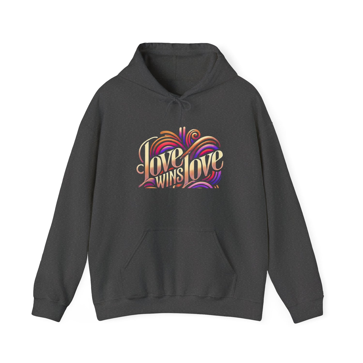 Love Win Unisex Heavy Blend™ Hooded Sweatshirt  Premium Quality, Comfortable  Stylish Hoodie for Men  Women | Perfect for Valentine&
