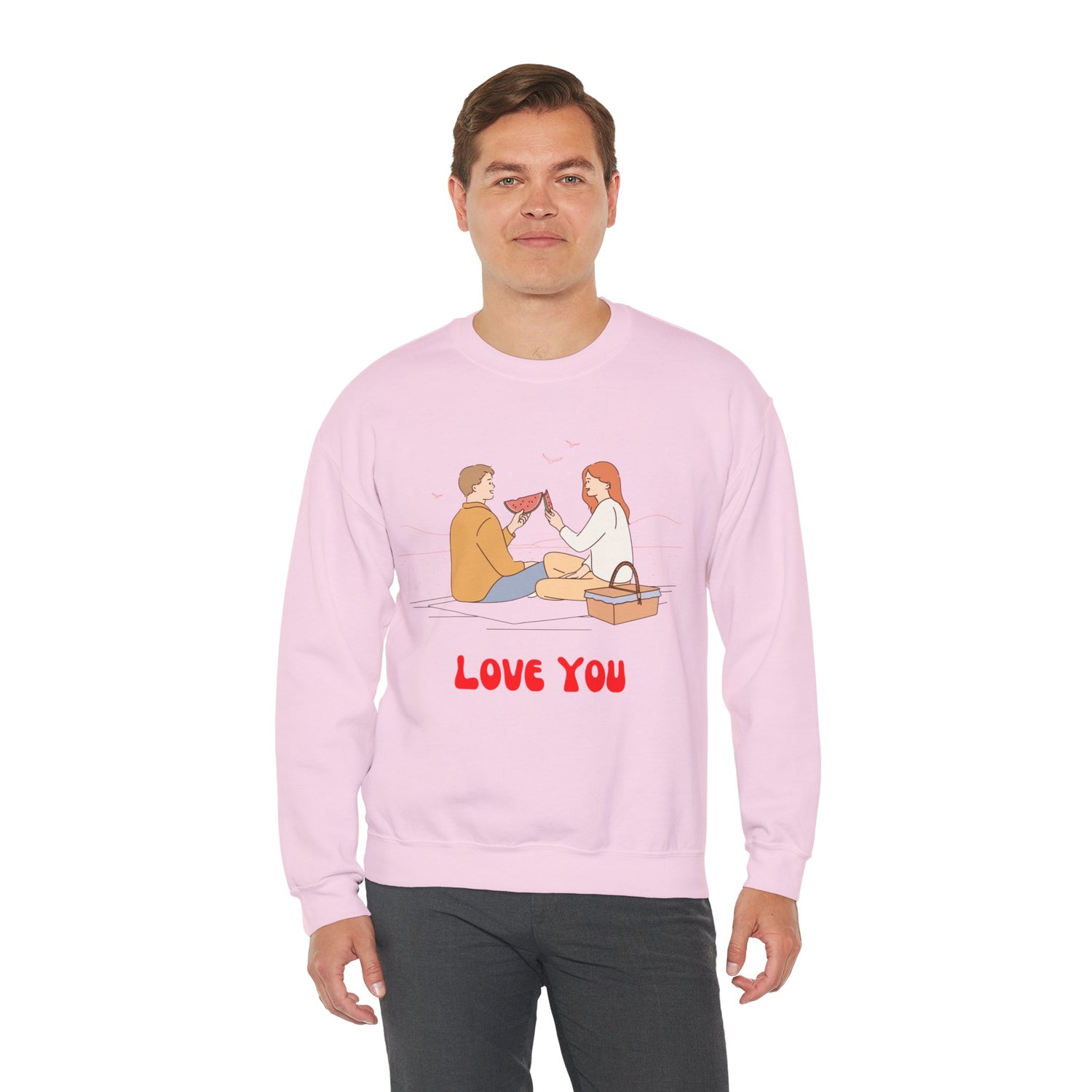 Love Together Unisex Heavy Blend Crewneck Sweatshirt  Premium Quality,Comfortable  Stylish Sweatshirt for Couples  Perfect for Everyday Wear