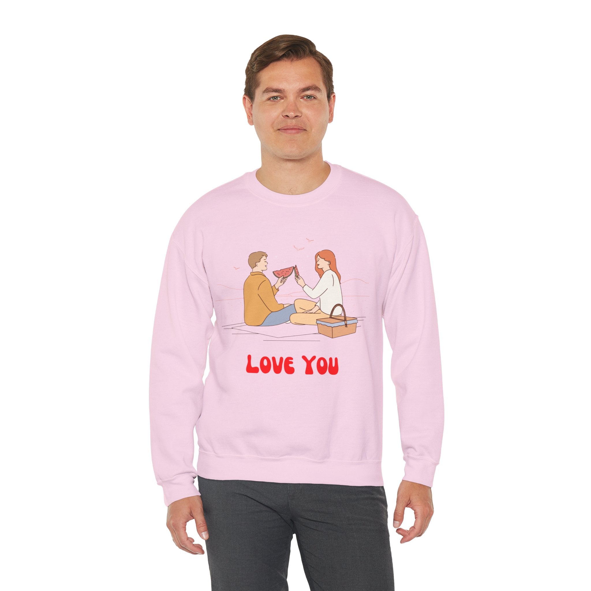 Love Together Unisex Heavy Blend Crewneck Sweatshirt  Premium Quality,Comfortable  Stylish Sweatshirt for Couples  Perfect for Everyday Wear