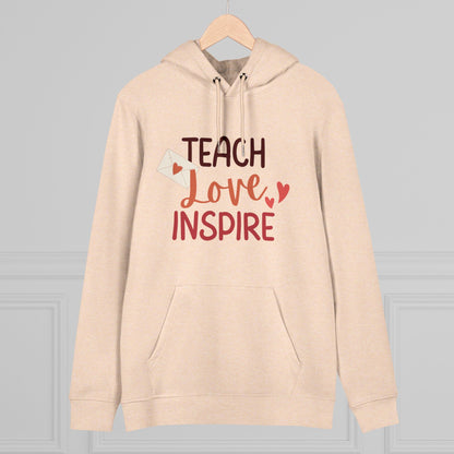 Teach Love Inspire Unisex College Hoodie  Premium Quality, Comfortable  Stylish Hoodie for Educators and Inspiration Seekers