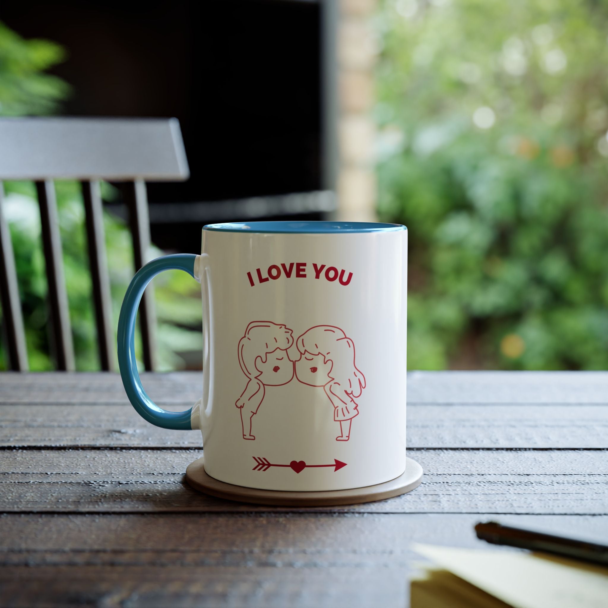 I Love You Colorful Mug (11oz &amp; 15oz)  Vibrant, Premium Quality Coffee Mug for Loved Ones | Perfect Gift for Valentine&