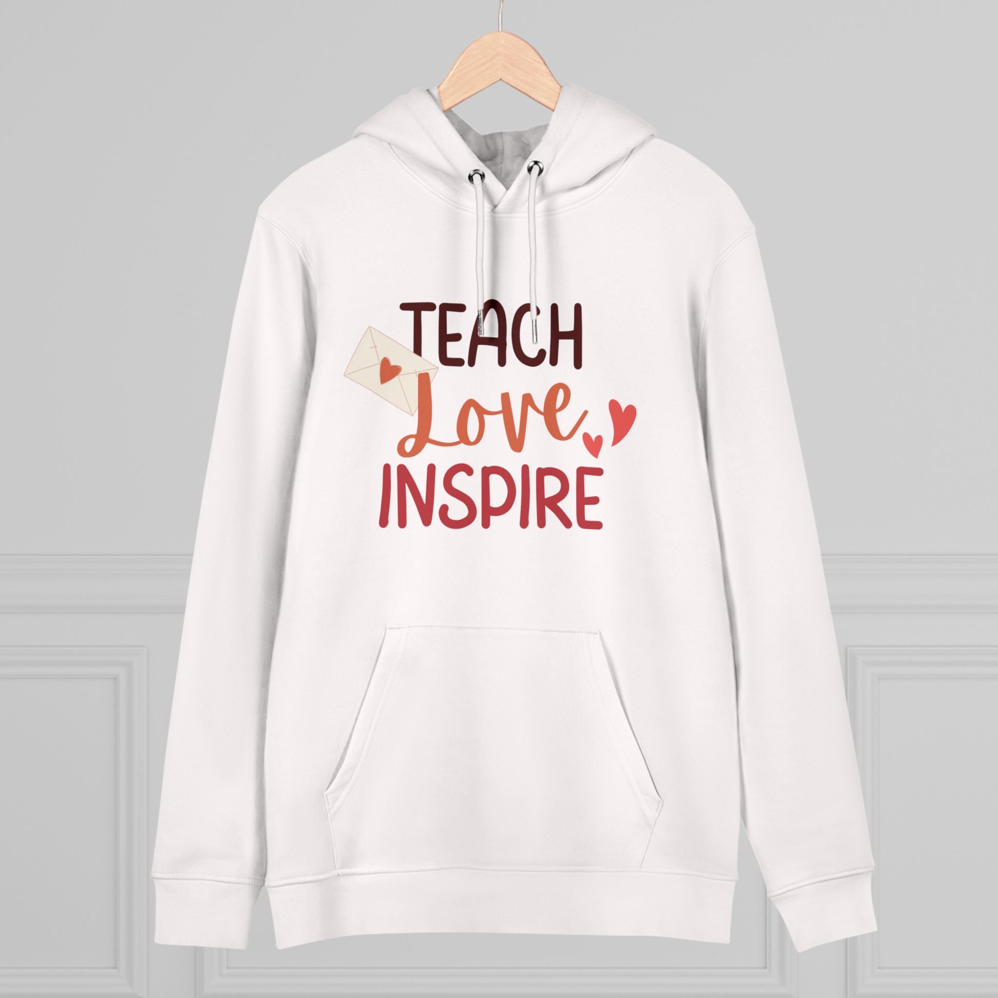 Teach Love Inspire Unisex College Hoodie  Premium Quality, Comfortable  Stylish Hoodie for Educators and Inspiration Seekers