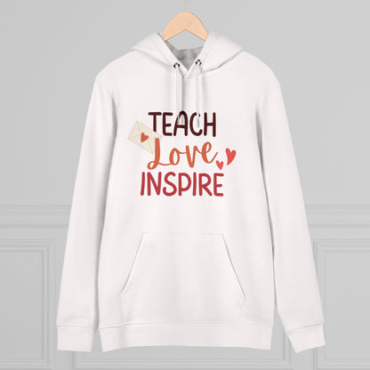 Teach Love Inspire Unisex College Hoodie  Premium Quality, Comfortable  Stylish Hoodie for Educators and Inspiration Seekers