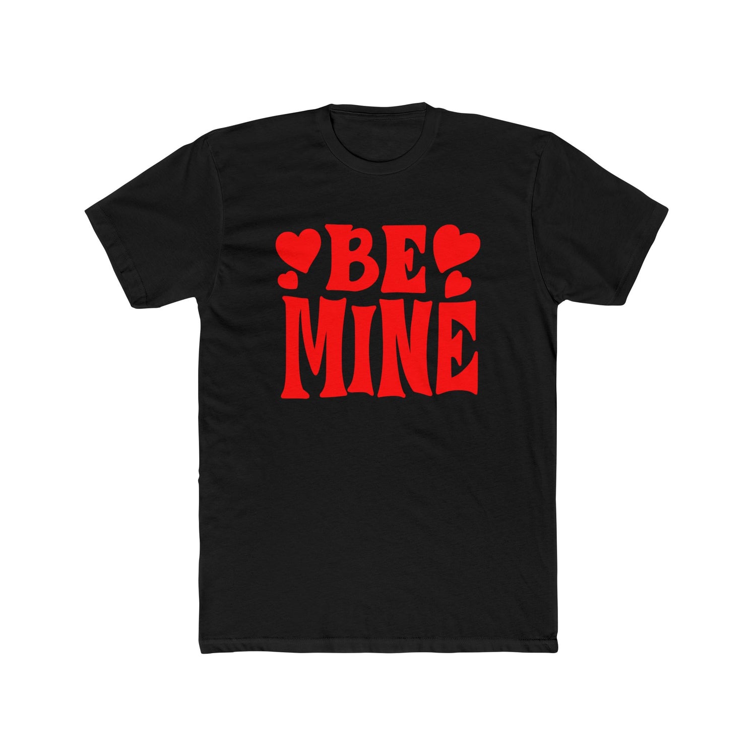 Be Mine Love Heart Unisex Cotton Crew Tee  Soft, Comfortable &amp; Stylish T-Shirt for Men  Women  Perfect for Valentine&