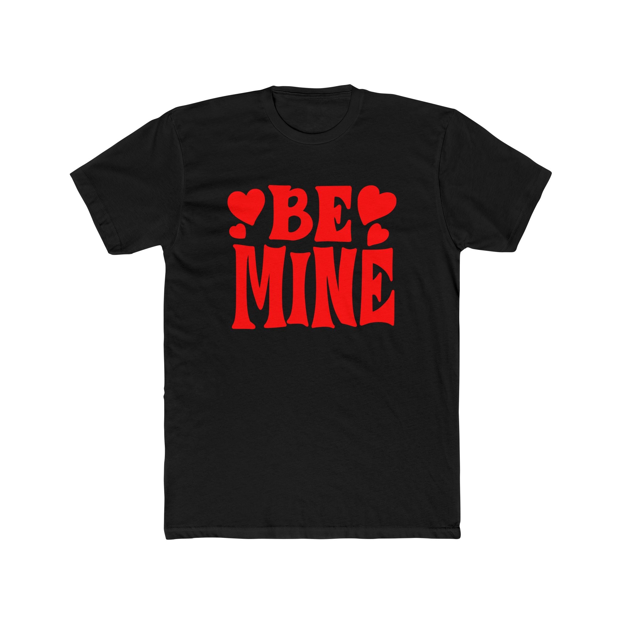 Be Mine Love Heart Unisex Cotton Crew Tee  Soft, Comfortable &amp; Stylish T-Shirt for Men  Women  Perfect for Valentine&