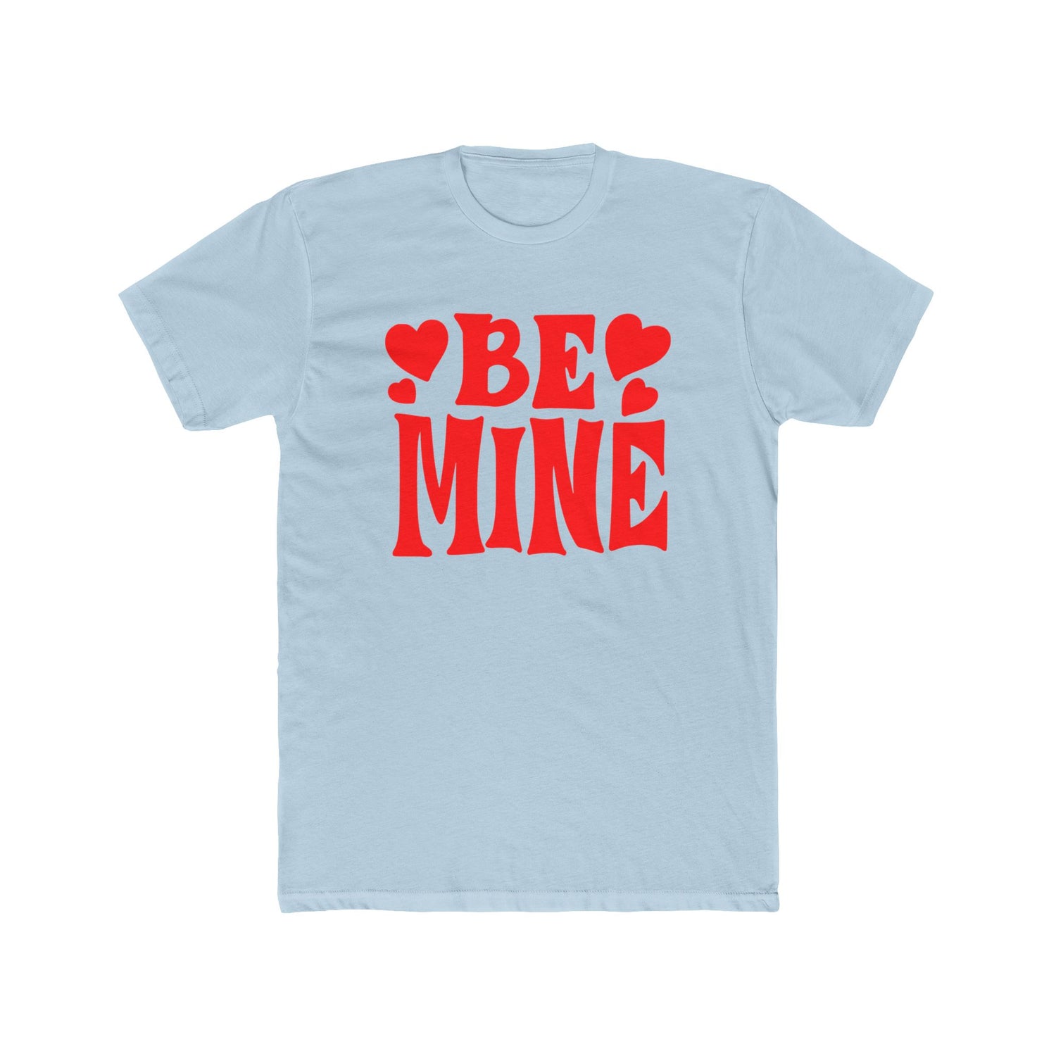 Be Mine Love Heart Unisex Cotton Crew Tee  Soft, Comfortable &amp; Stylish T-Shirt for Men  Women  Perfect for Valentine&