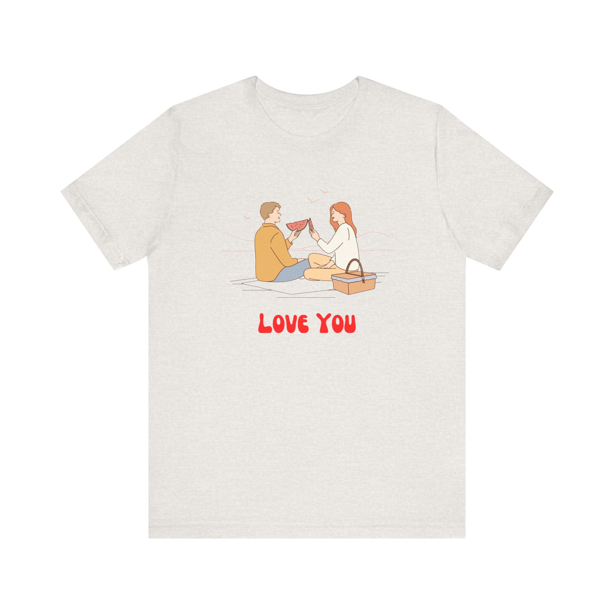 Love You Unisex Jersey Short Sleeve Tee  Soft, Comfortable  Stylish T-Shirt for Men  Women  Perfect for Valentine&