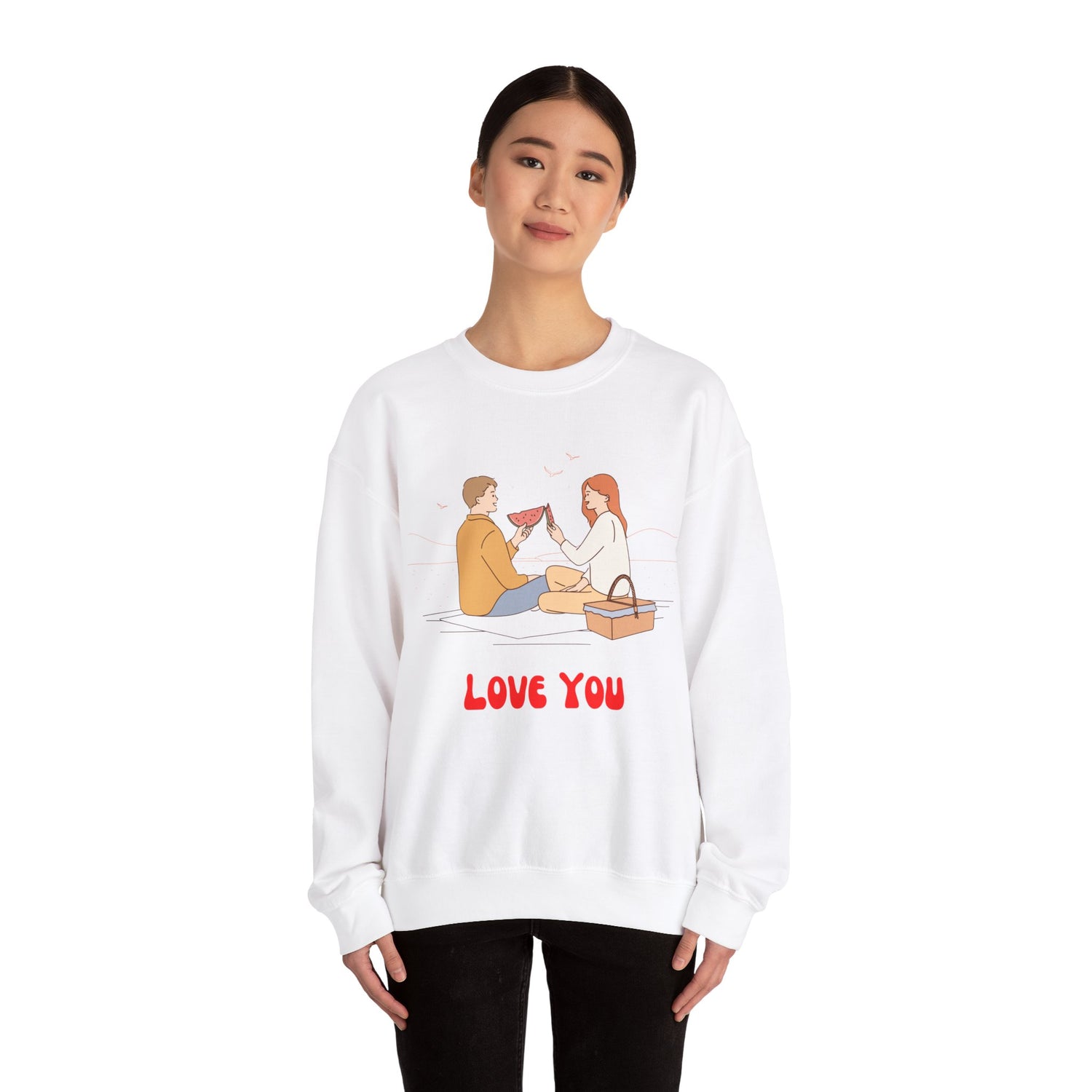 Love Together Unisex Heavy Blend Crewneck Sweatshirt  Premium Quality,Comfortable  Stylish Sweatshirt for Couples  Perfect for Everyday Wear