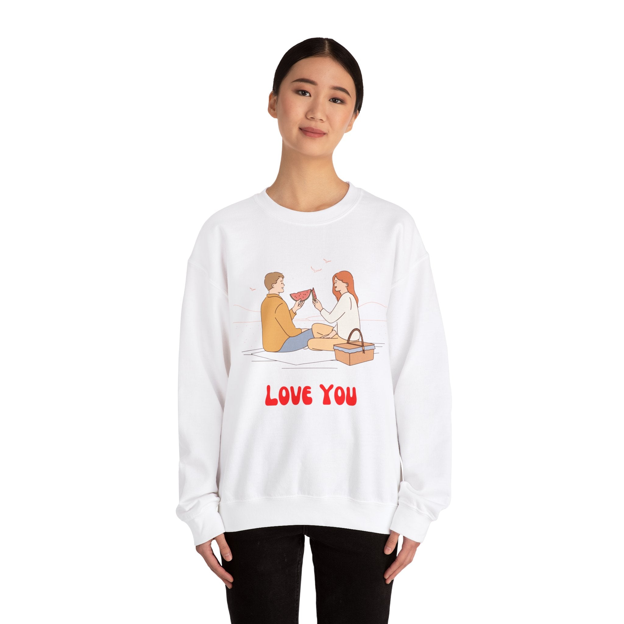 Love Together Unisex Heavy Blend Crewneck Sweatshirt  Premium Quality,Comfortable  Stylish Sweatshirt for Couples  Perfect for Everyday Wear